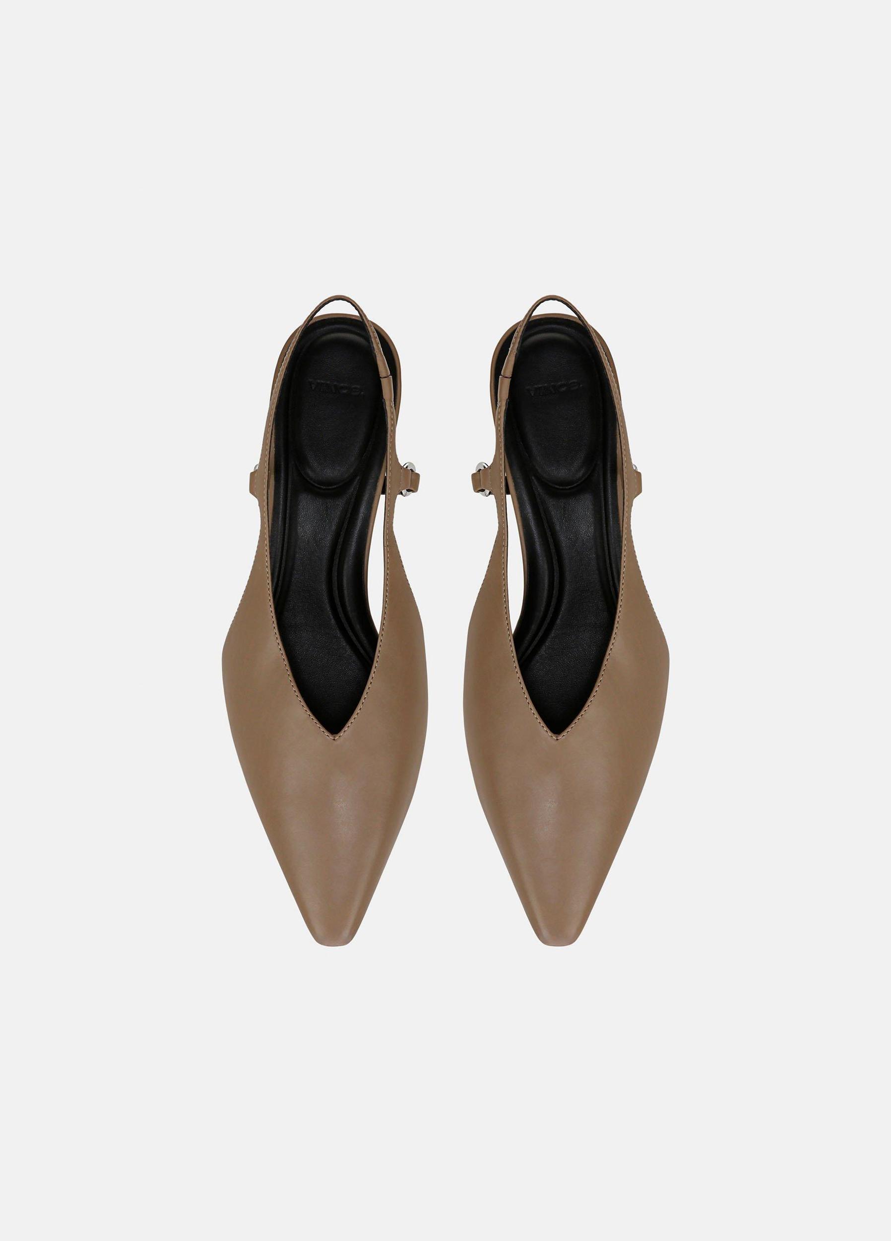 Sabrina Leather Slingback Kitten Heel Product Image