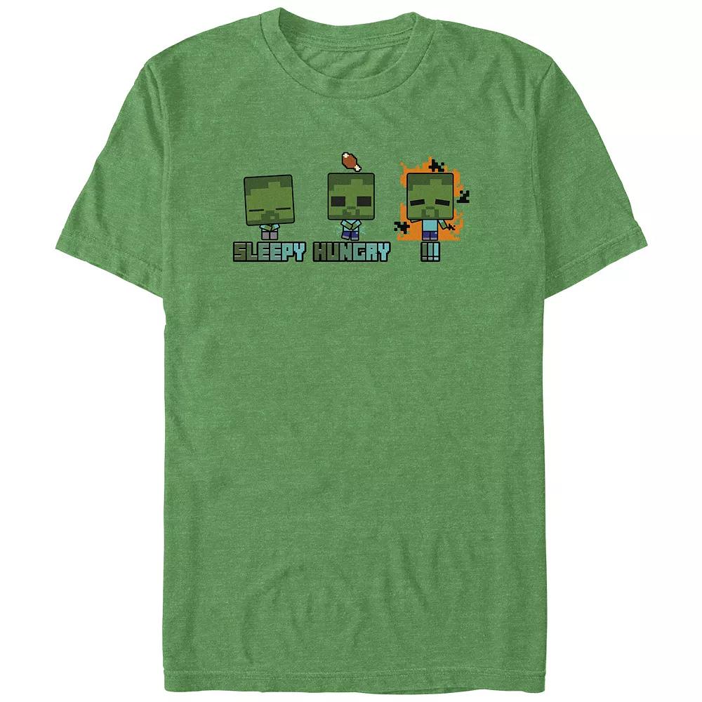 Big & Tall Minecraft Zombie Moods Graphic Tee, Men's,  Product Image