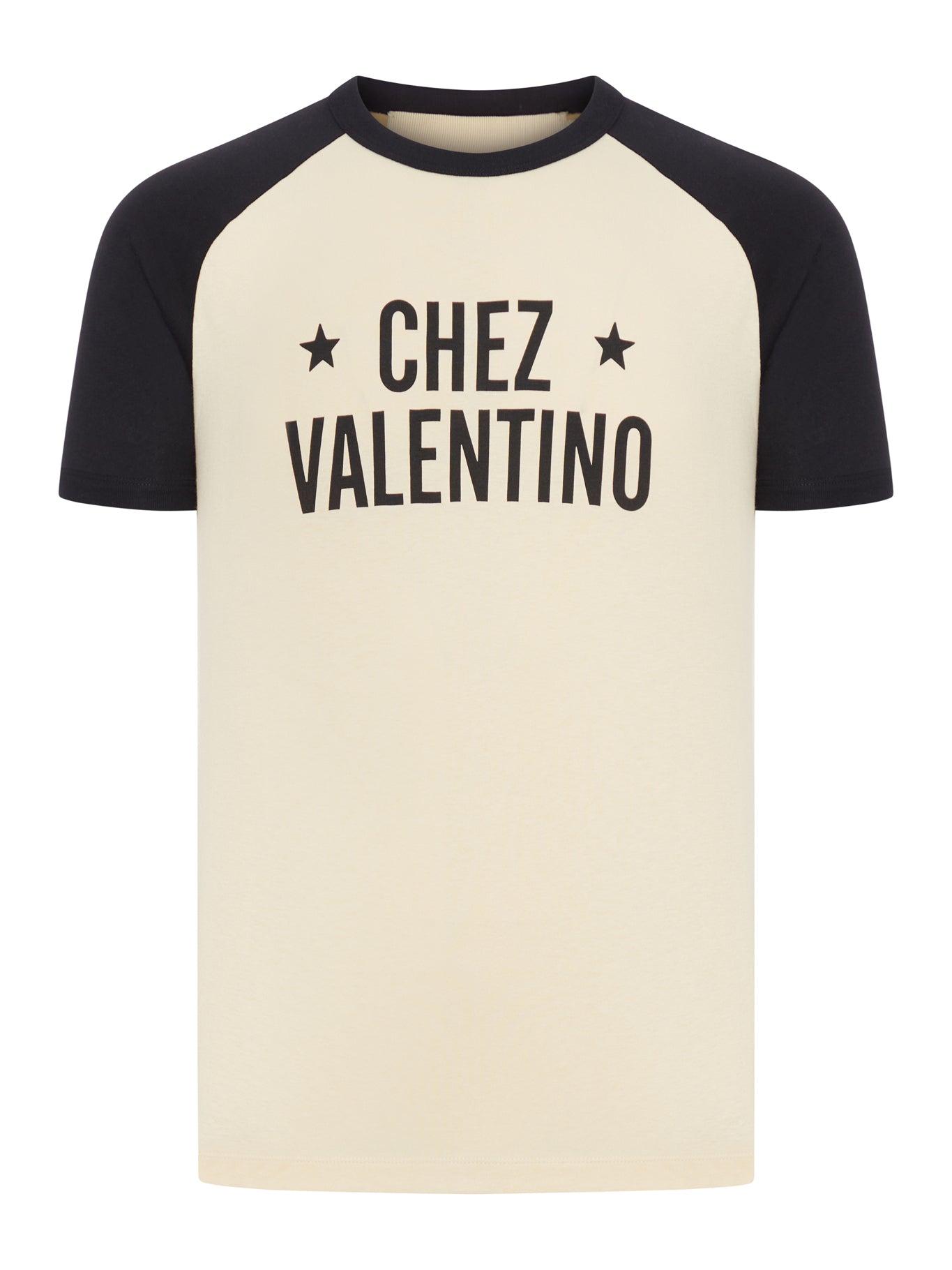 VALENTINO Chez Logo T-shirt In Neutral Product Image
