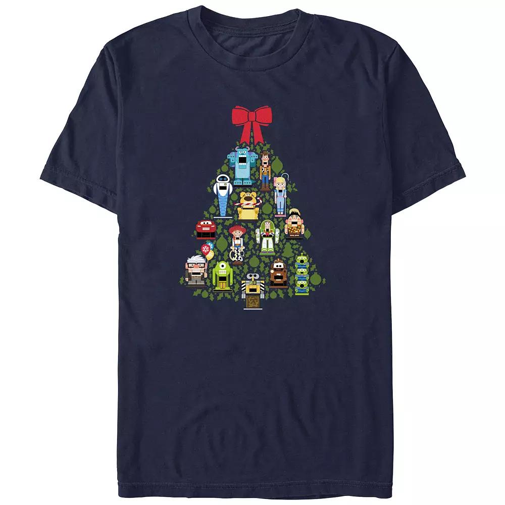 Disney's Lilo & Stitch Leaf Pile Fun Stitch Men's Graphic Tee,  Product Image