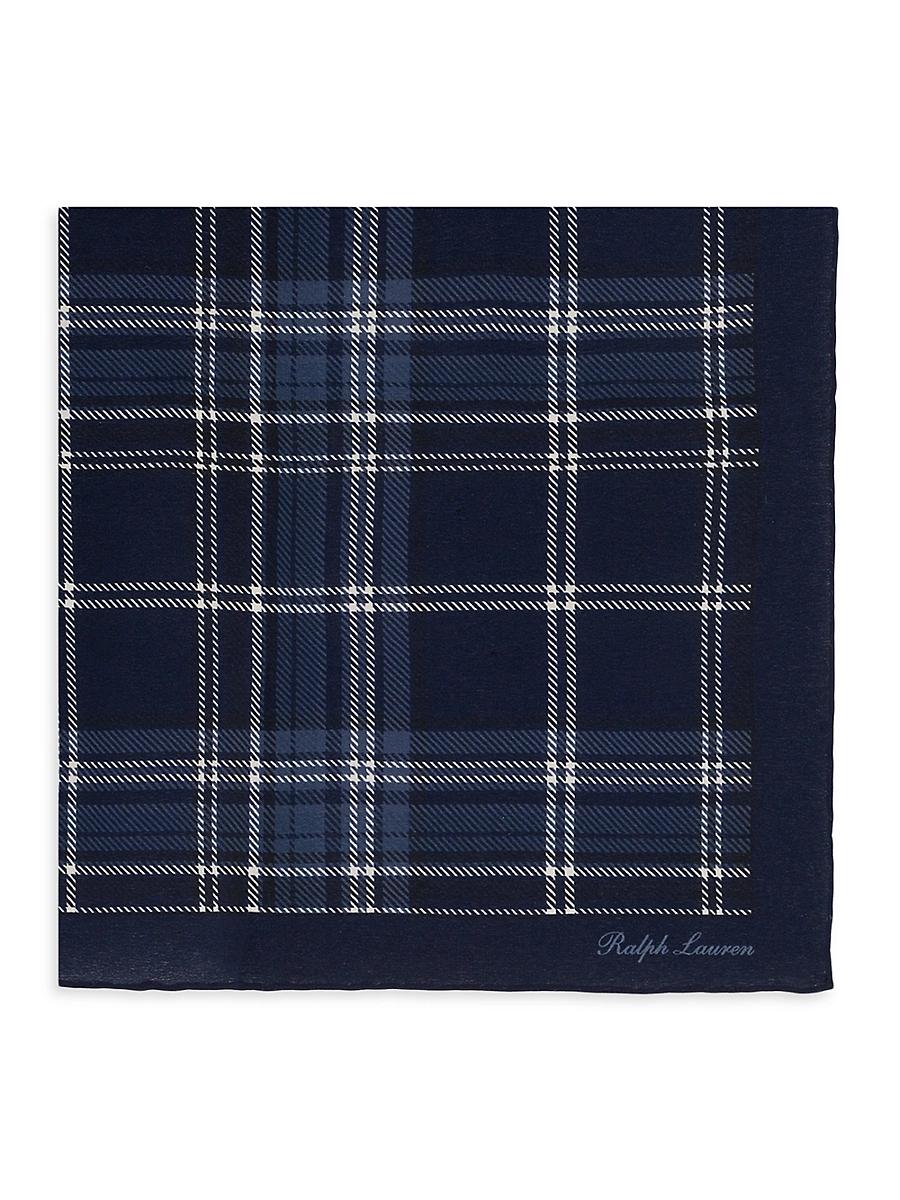 Mens Tonal Plaid Pocket Square Product Image