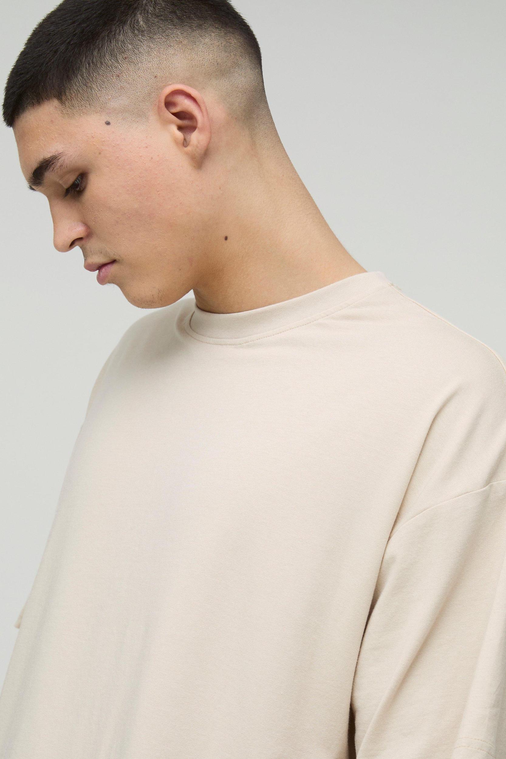 Premium Oversized Modal Content T-shirt | boohooMAN USA Product Image