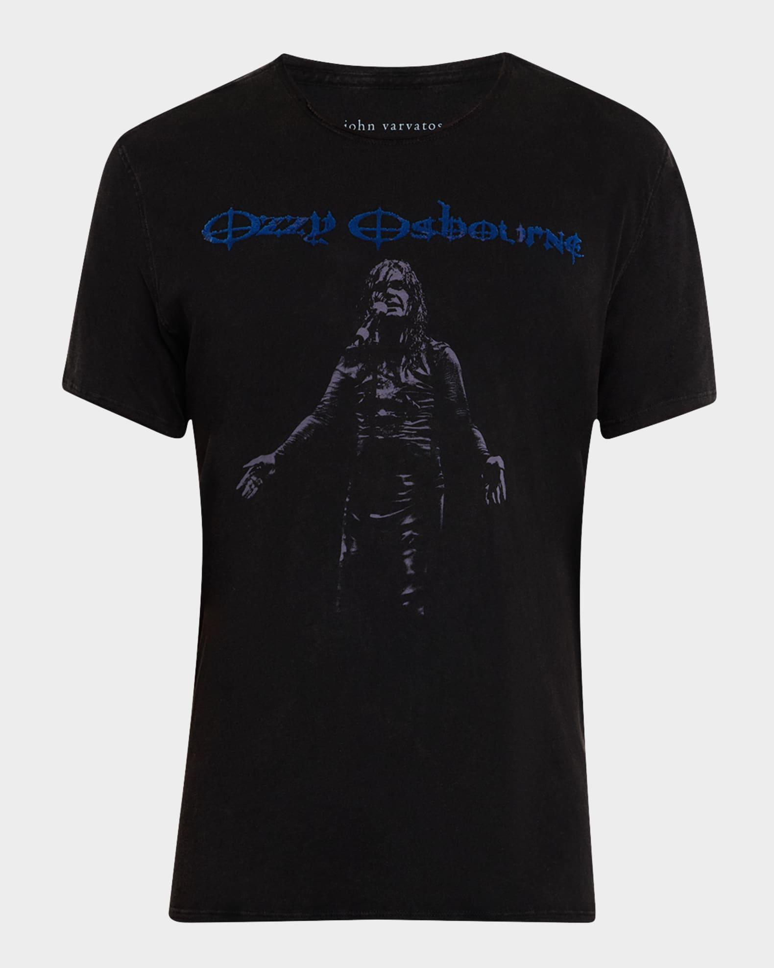Mens Ozzy Raw-Edge T-Shirt Product Image