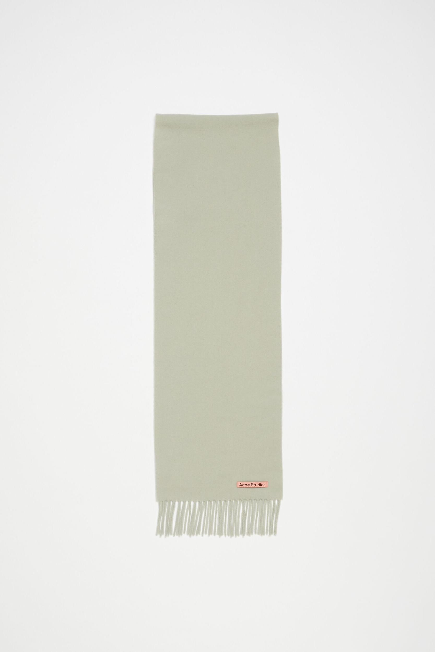 Fringe wool scarf - skinny Product Image