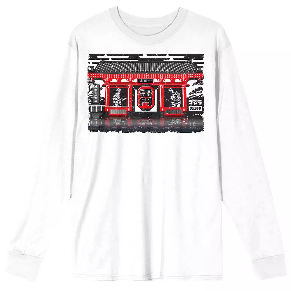 Men's Godzilla Classic Shin Long Sleeve, Size: Large, White Product Image