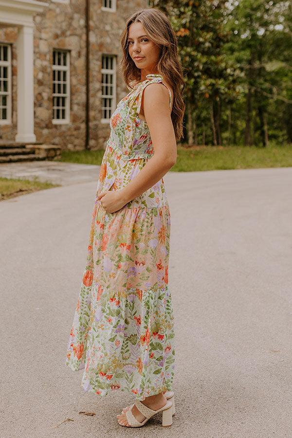 Sweet Moments Floral Tiered Maxi Dress Product Image