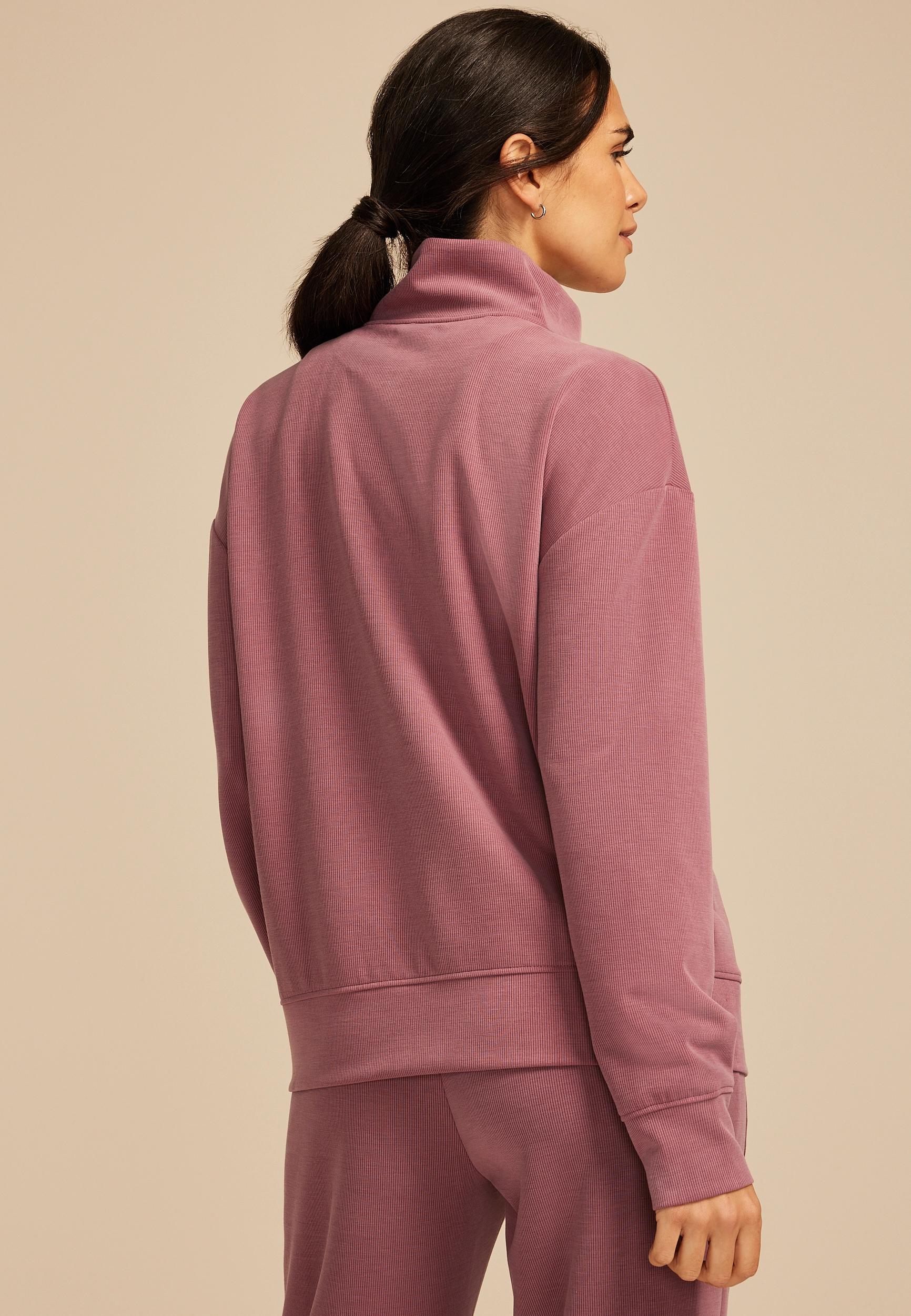 Scuba Knit Quarter Zip Sweatshirt Product Image