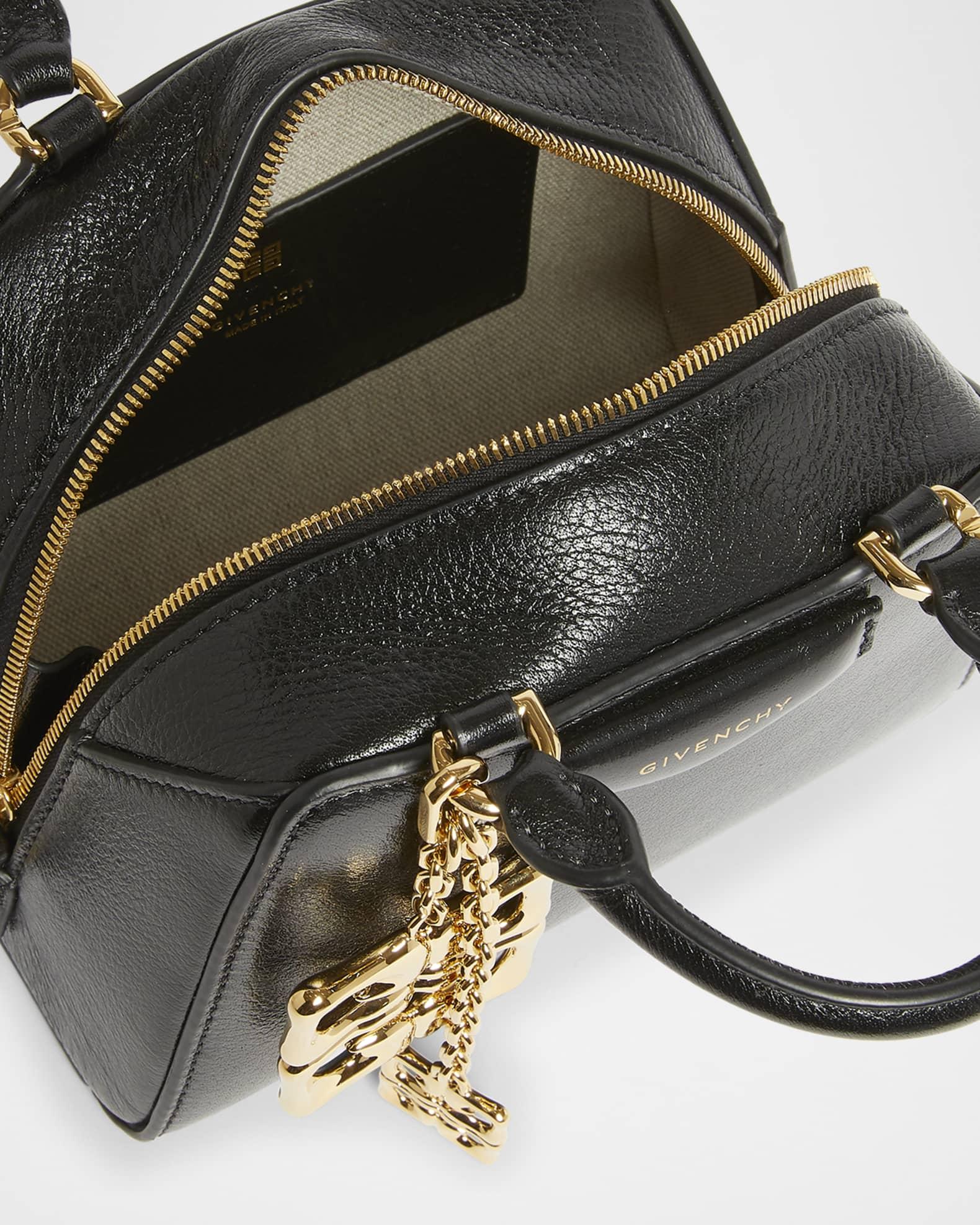 Antigona Nano Cube Top-Handle Bag in Tumbled Leather with 4G Liquid Charm Product Image