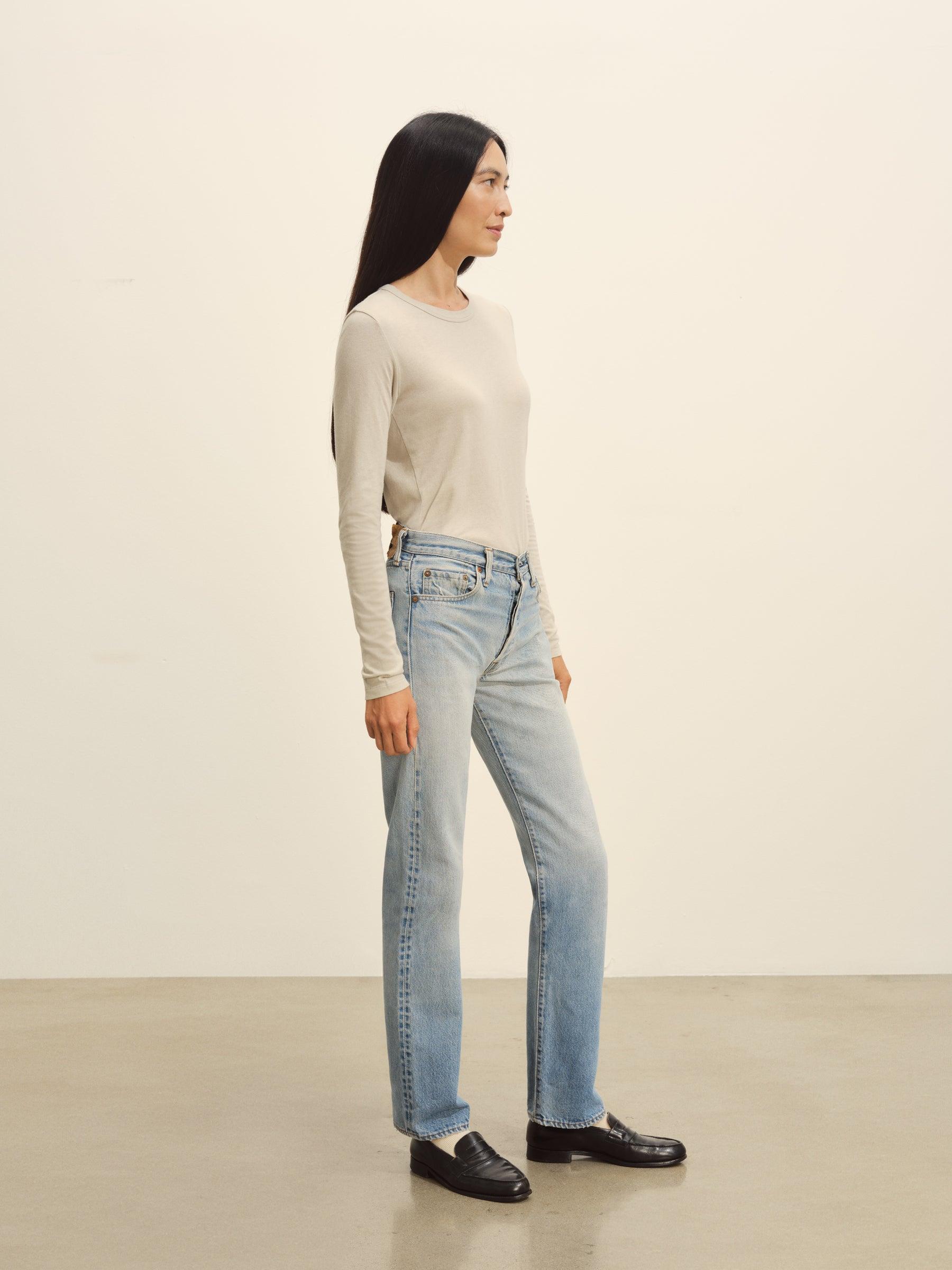 Sand Drift Cloud Jersey L/S Slim Crew Product Image