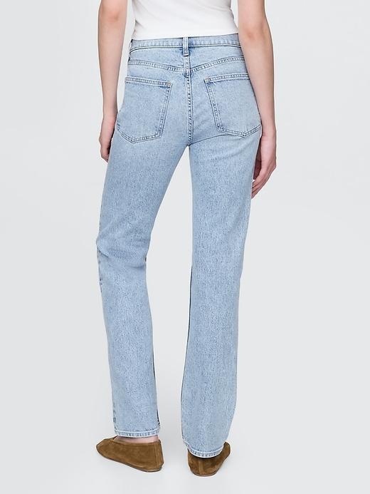 High Rise Studded &apos;90s Straight Jeans Product Image