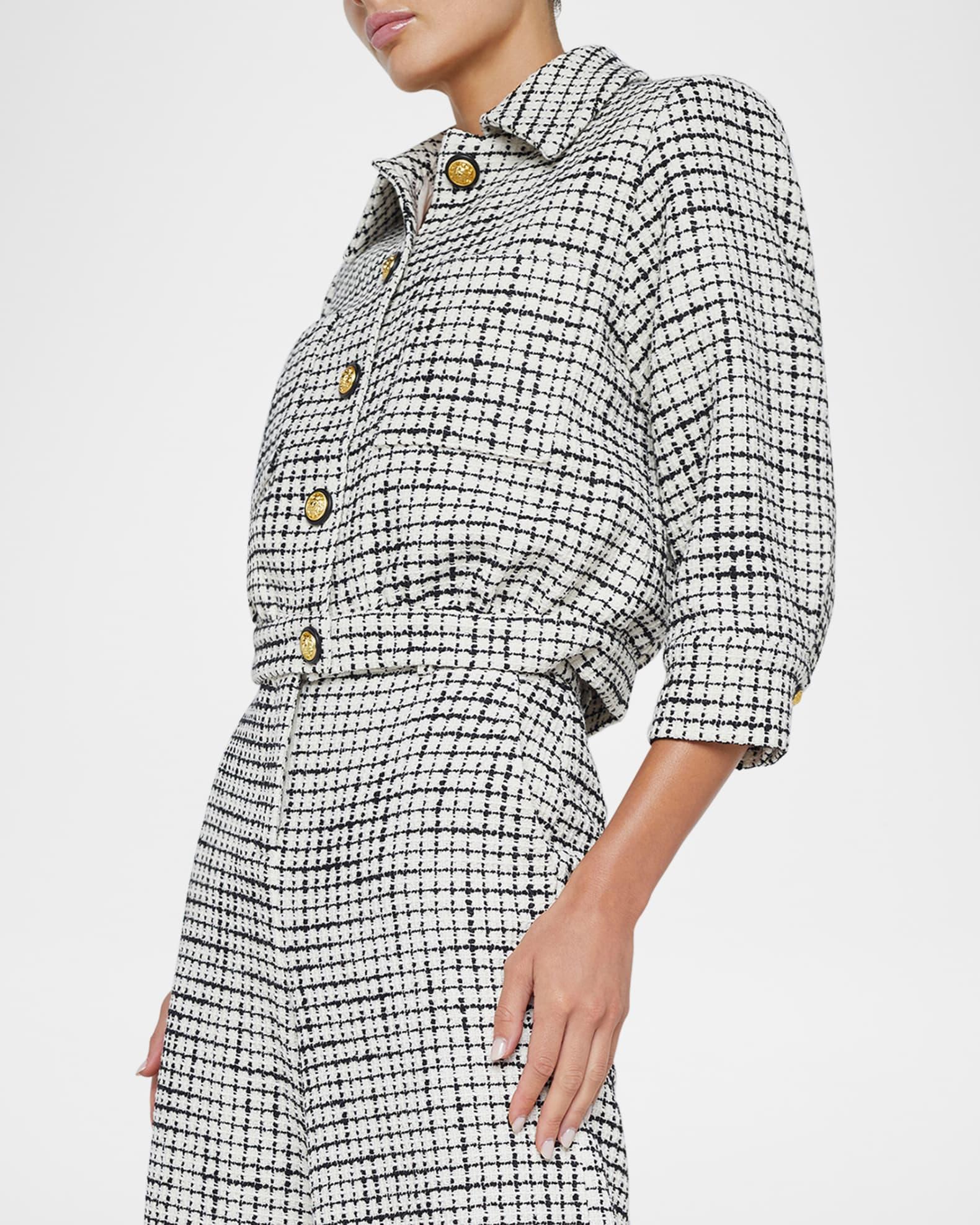 Jia Cropped Tweed Jacket Product Image