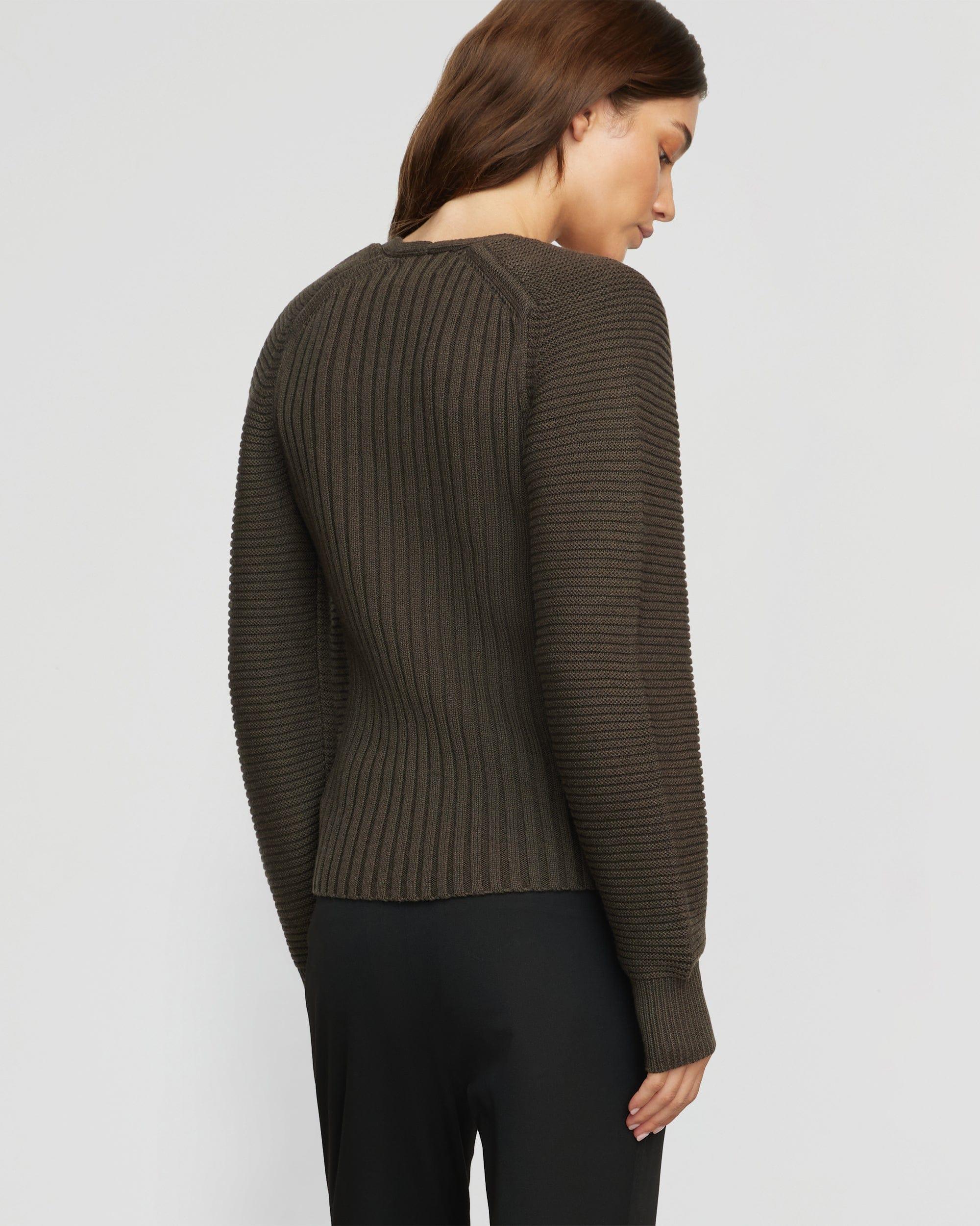 Sanne Ottoman-Knit V-Neck Sweater Product Image