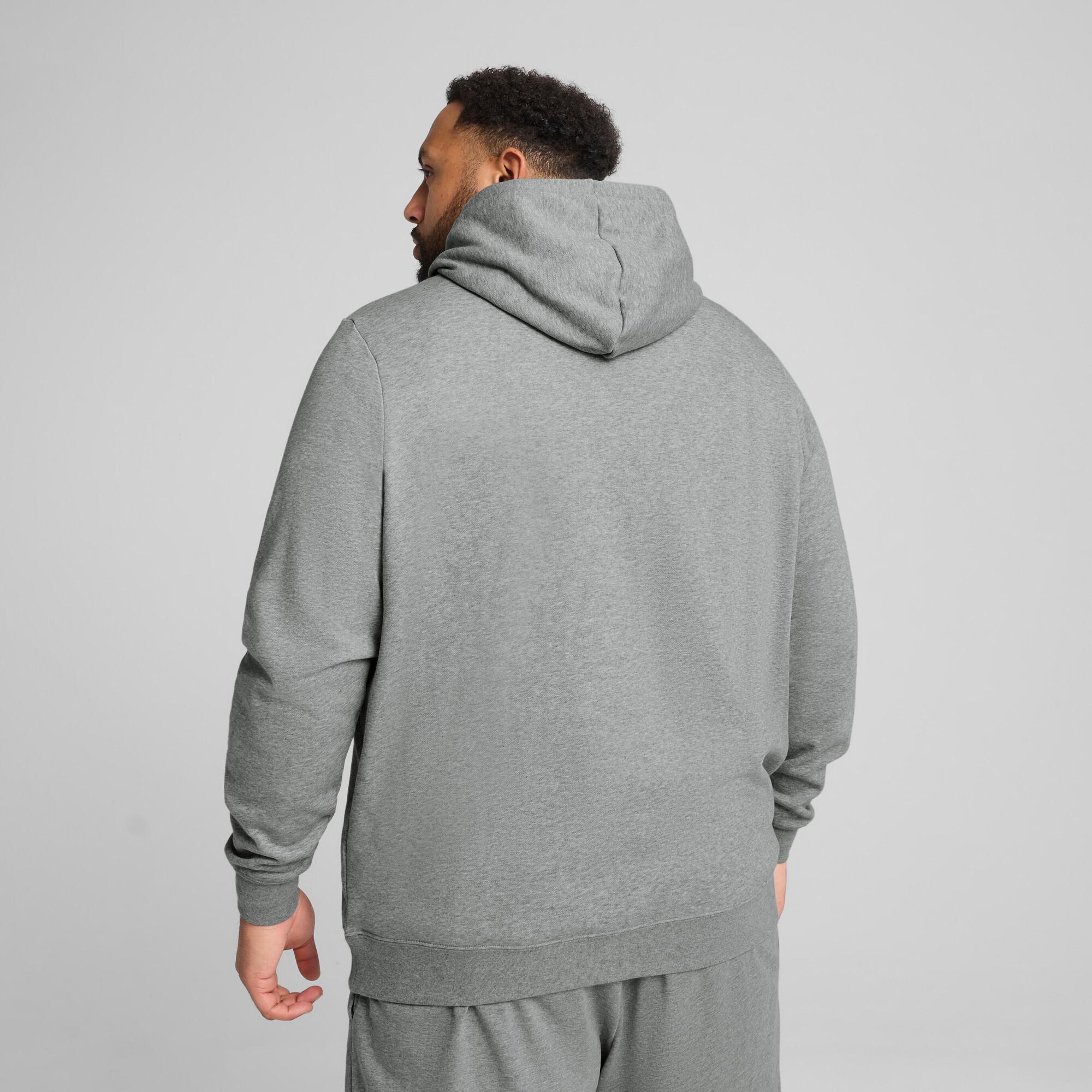 PUMA Essentials No. 1 Logo Men's Hoodie in Grey Product Image