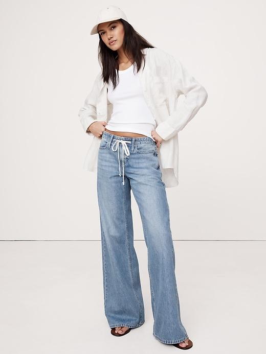 Loose Drawstring Jean Product Image