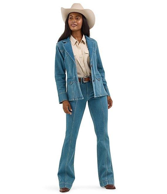 Wrangler® Retro® Brooklyn Flared Denim Trousers Product Image