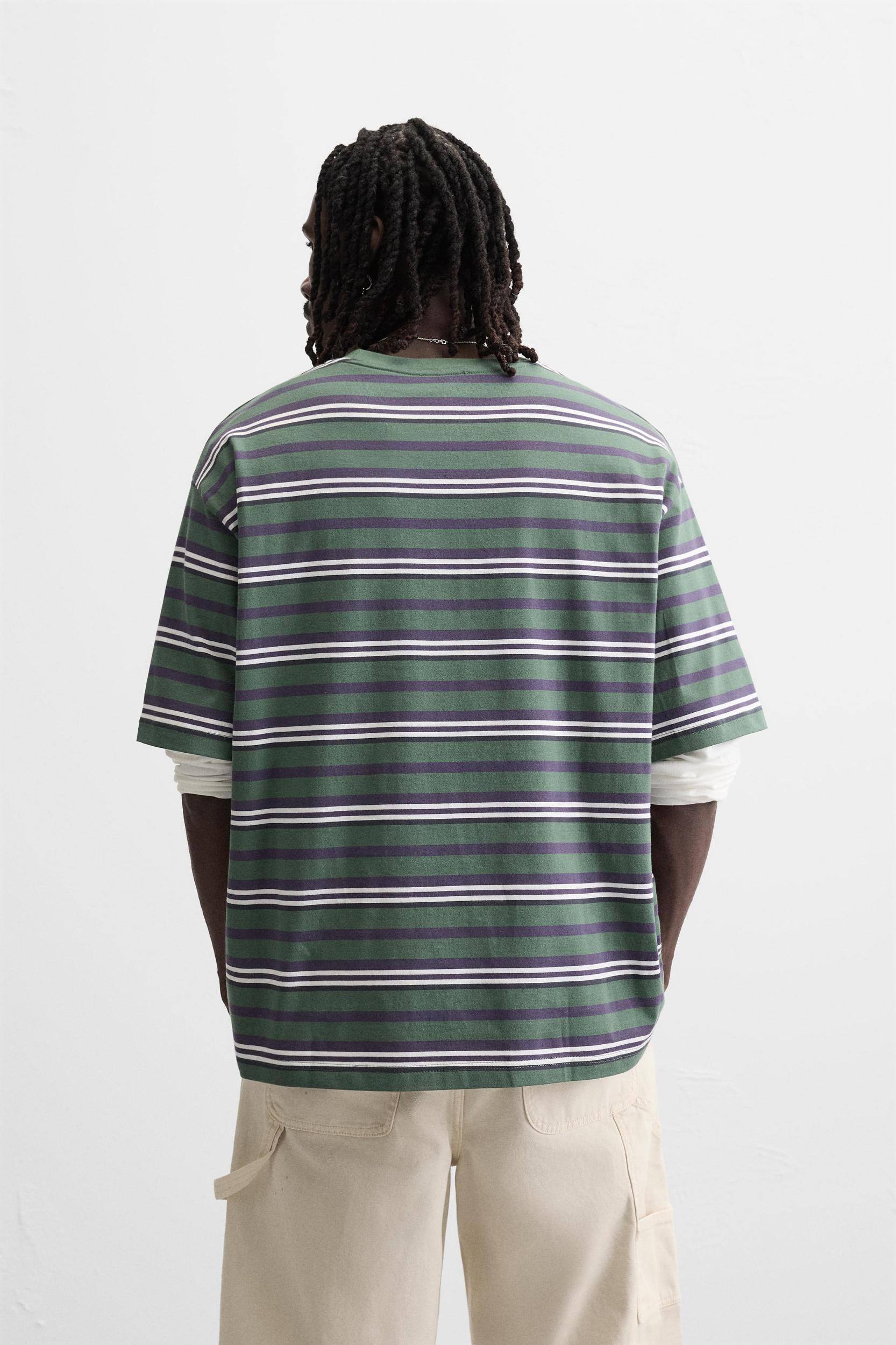 STRIPED JACQUARD T-SHIRT Product Image