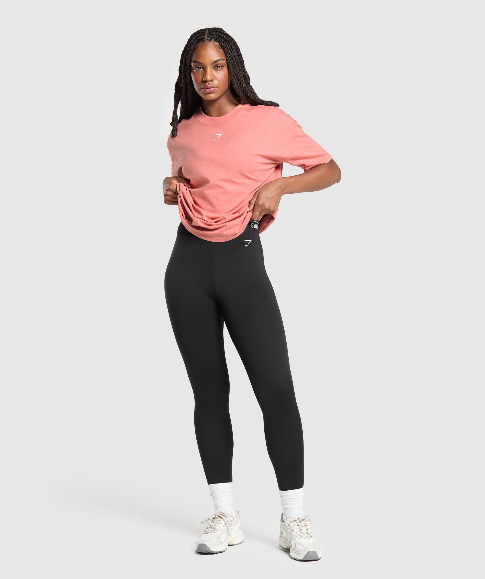 Gymshark Fraction Oversized T-Shirt - Classic Pink Female Product Image