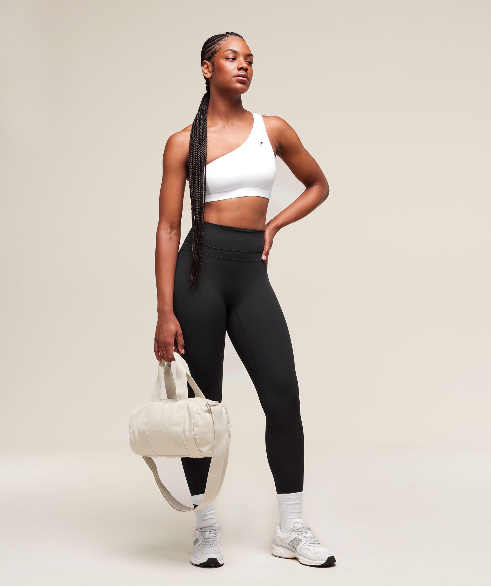 Gymshark Asymmetric Sports Bra - White Female Product Image