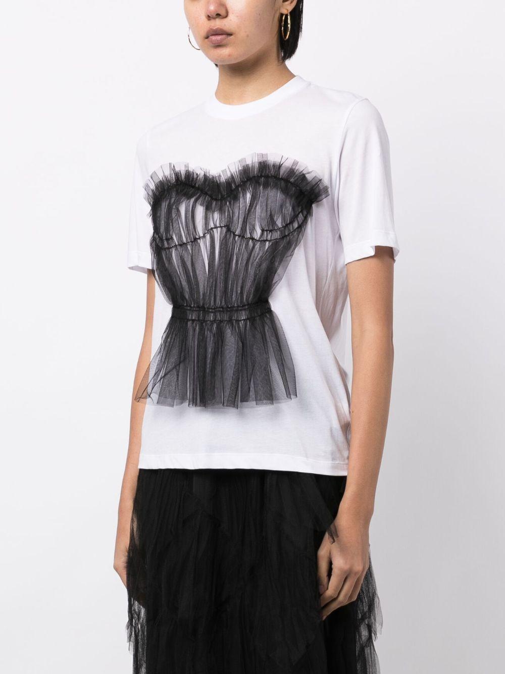 appliqué-detail cotton T-shirt Product Image