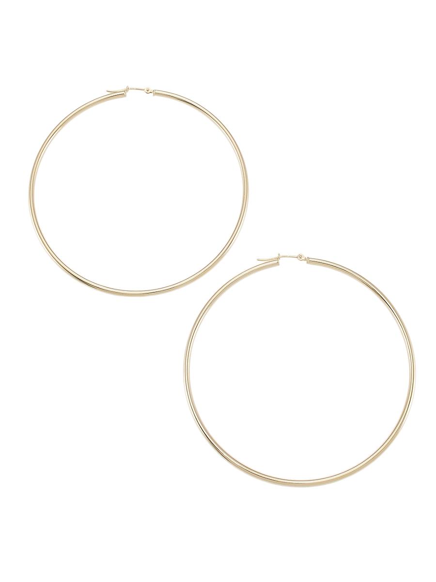 Womens 14K Gold Hoop Earrings Product Image