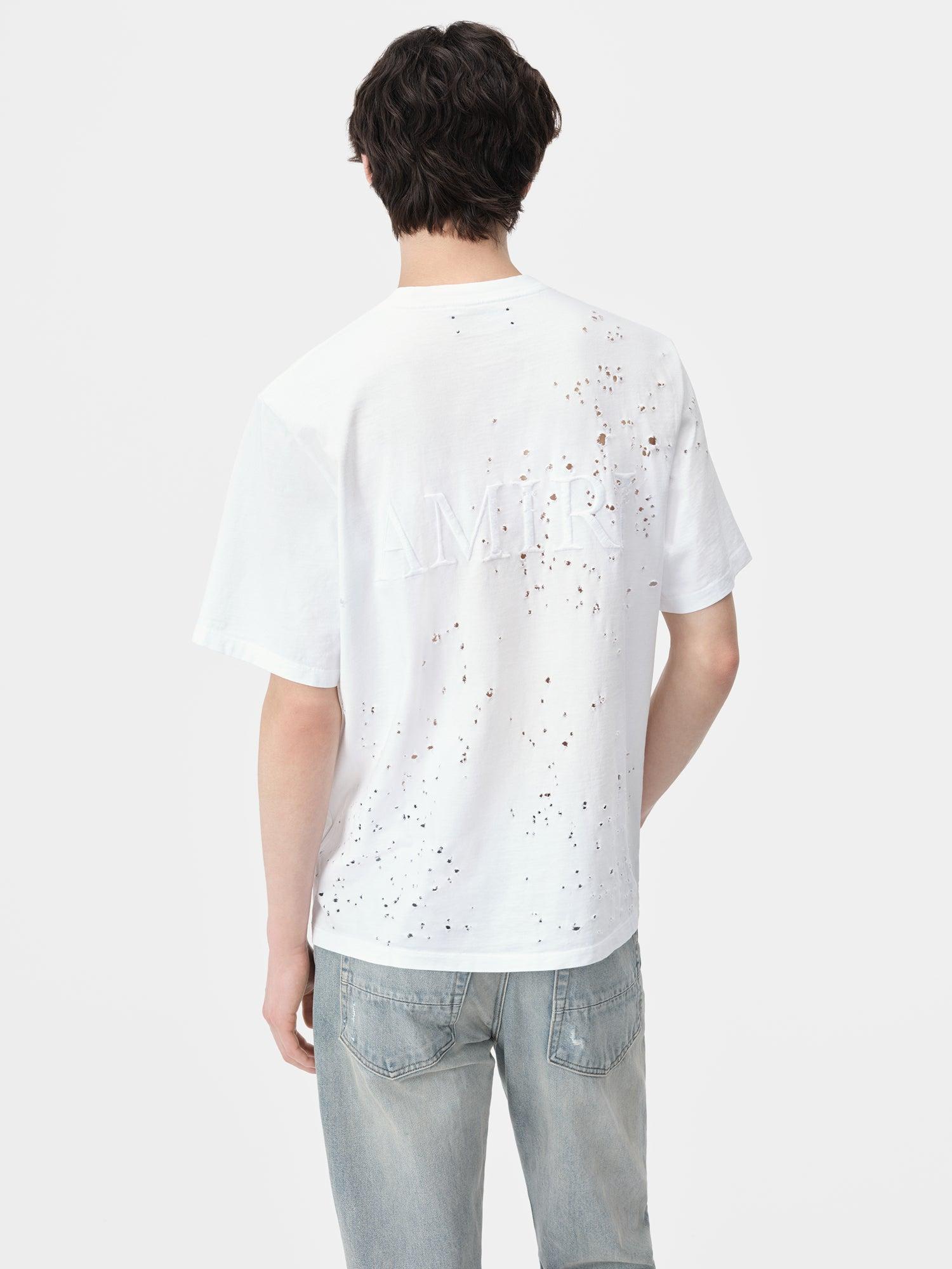 MA SHOTGUN EMBROIDERED TEE - White Male Product Image
