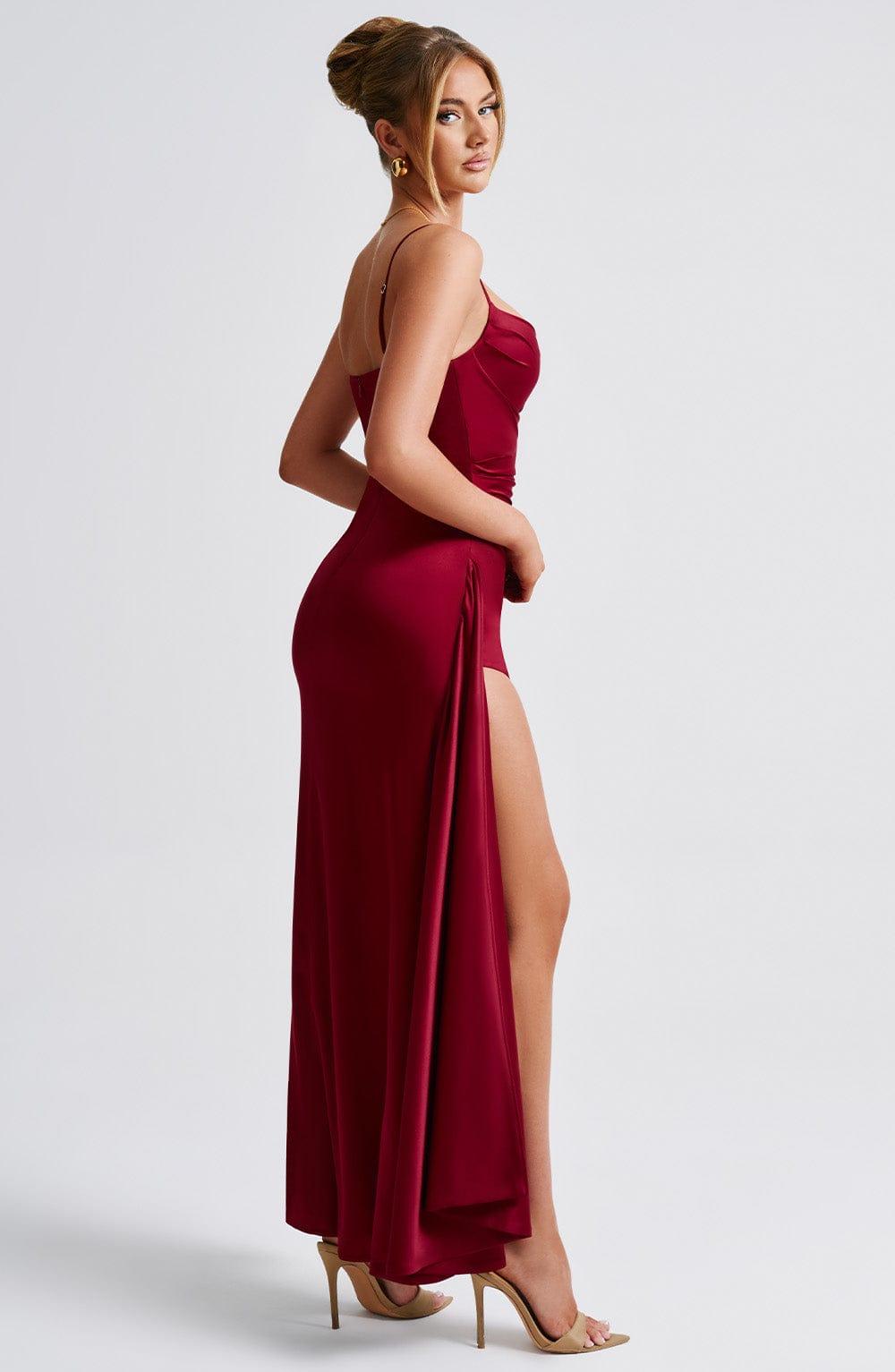 Winona Maxi Dress - Burgundy Product Image