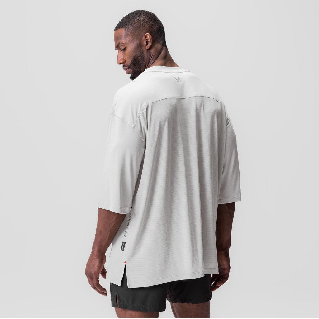 0841. 3D-Lite® 2.0 3/4-Sleeve Oversized Tee - White "OTWR" Product Image