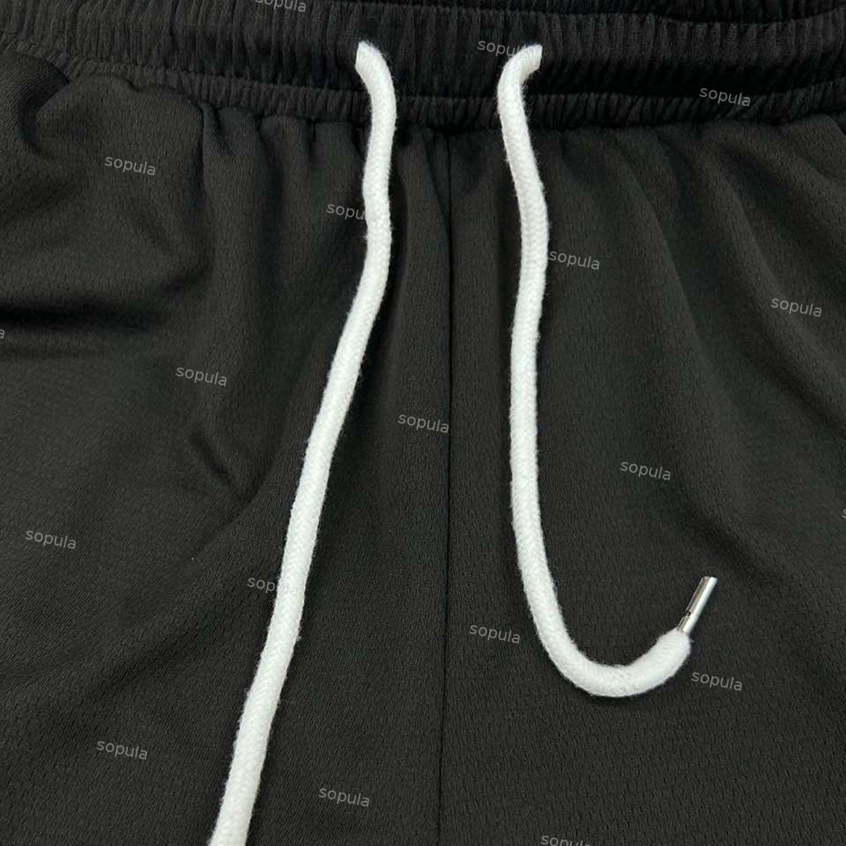 Sopula God With Us Print Casual Street Mesh Shorts Product Image