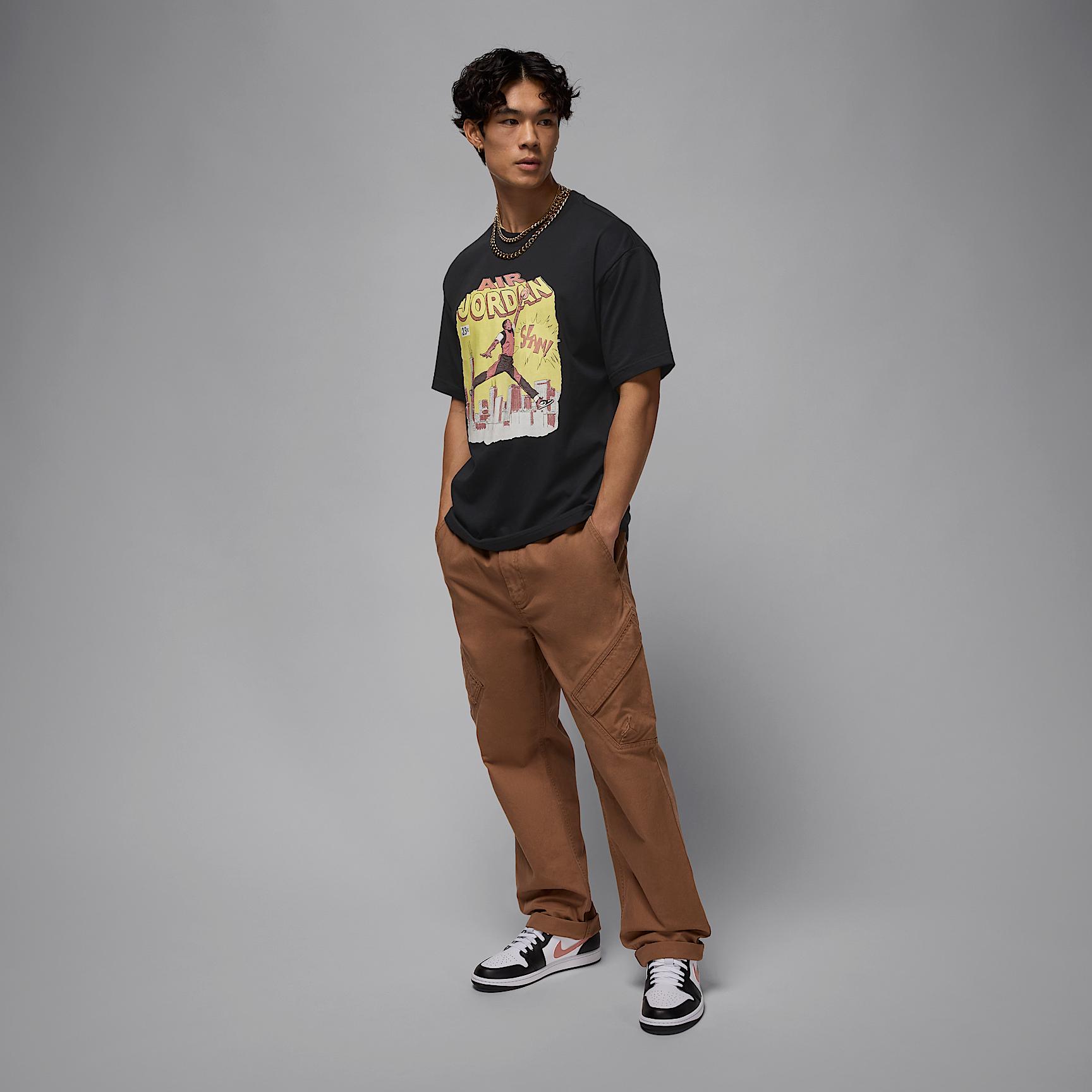 Mens Jordan Comic T-Shirt | IF0784-010 Product Image