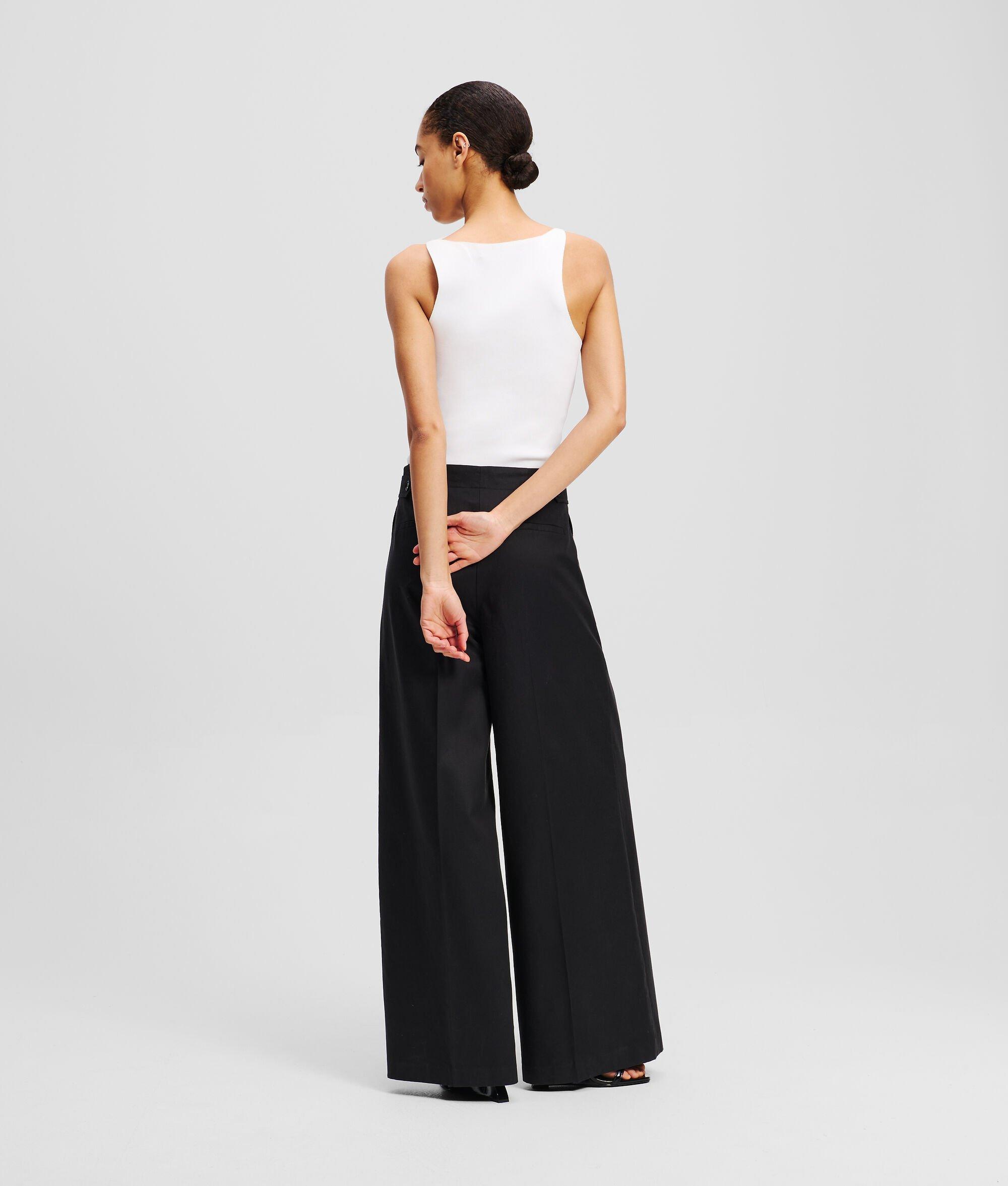 DOUBLE-PLEATED WIDE-LEG PANTS Product Image
