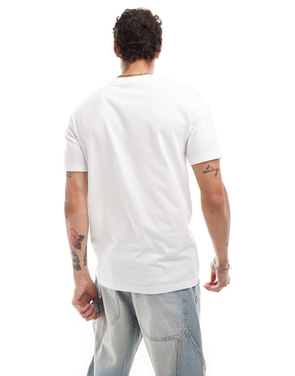 ASOS DESIGN essential 2 pack crew neck t-shirts in black and white Product Image