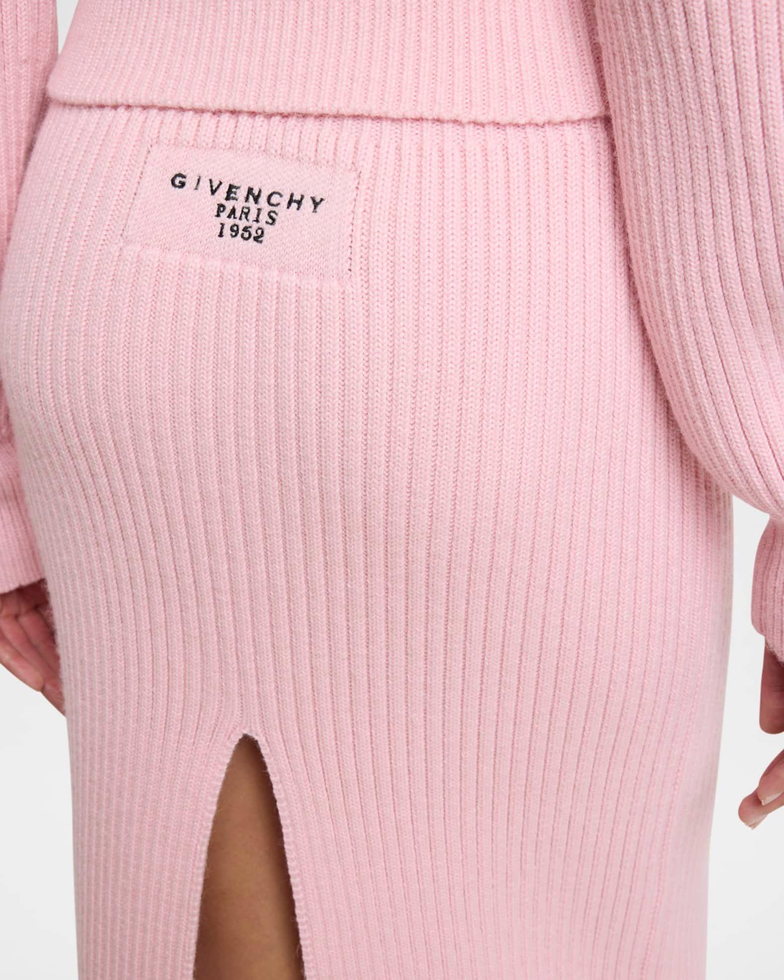 Ribbed Knit Midi Skirt Product Image