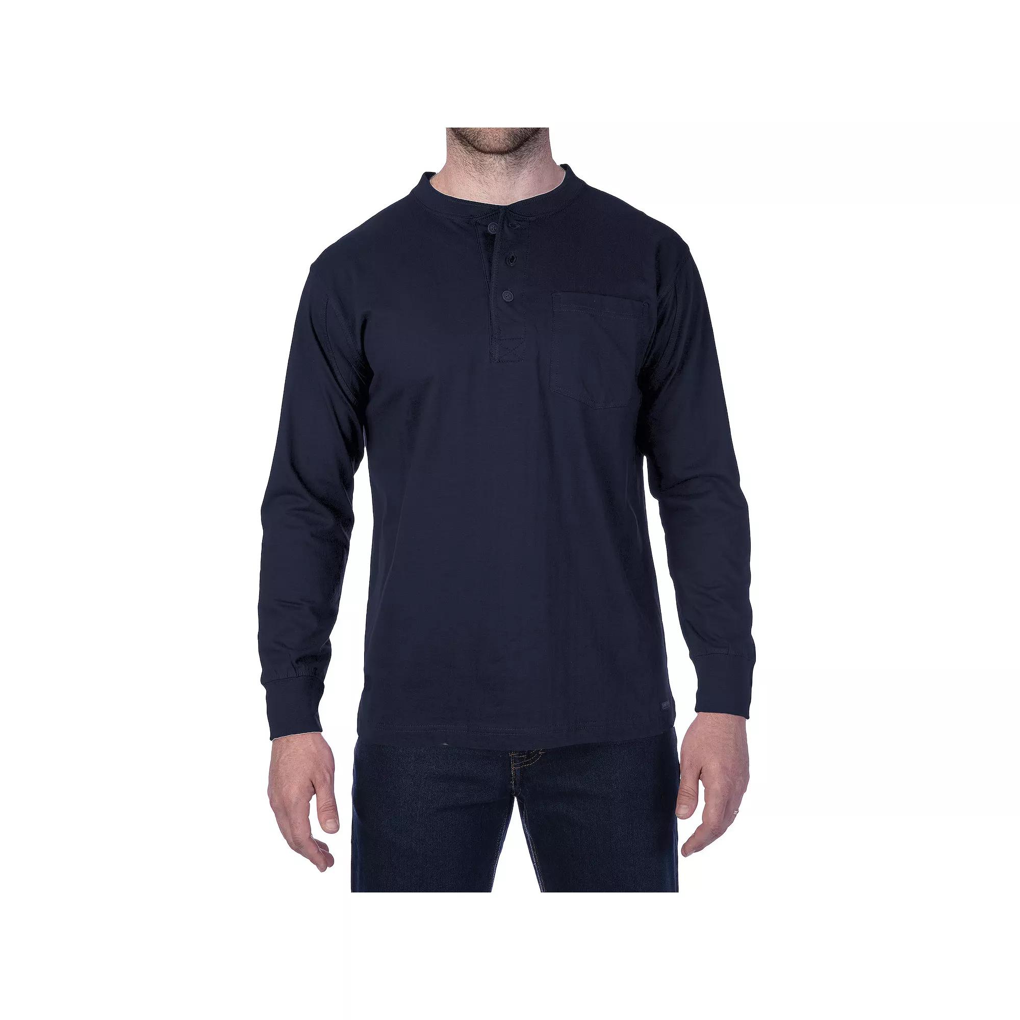 Men's Smith's Workwear Extended Tail Pocket Henley,  Product Image