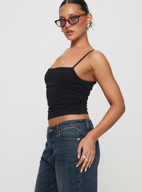 Race My Mind Top Black Product Image