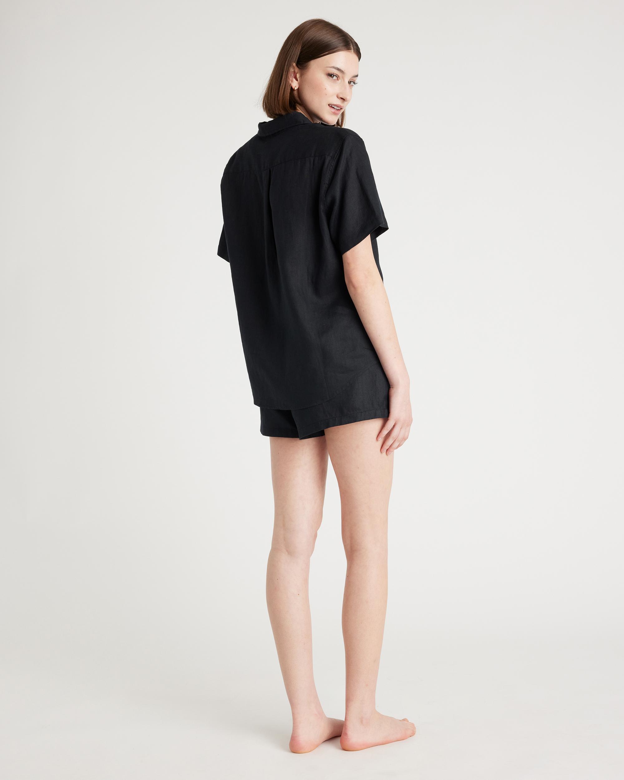 Quince | Women's 100% European Linen Shorts Pajama Set Size XL Product Image