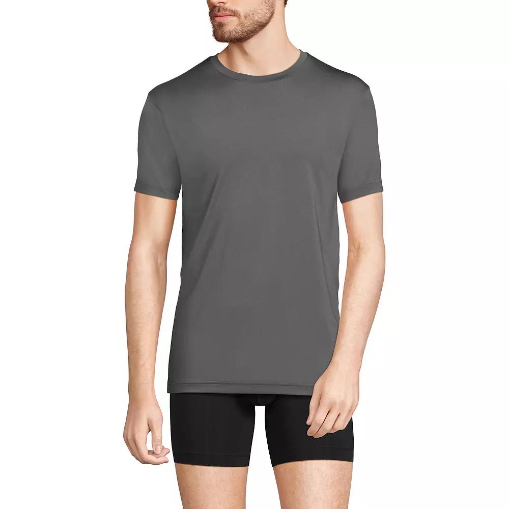 Men's Lands' End Flex Performance Crewneck Undershirt,  Product Image