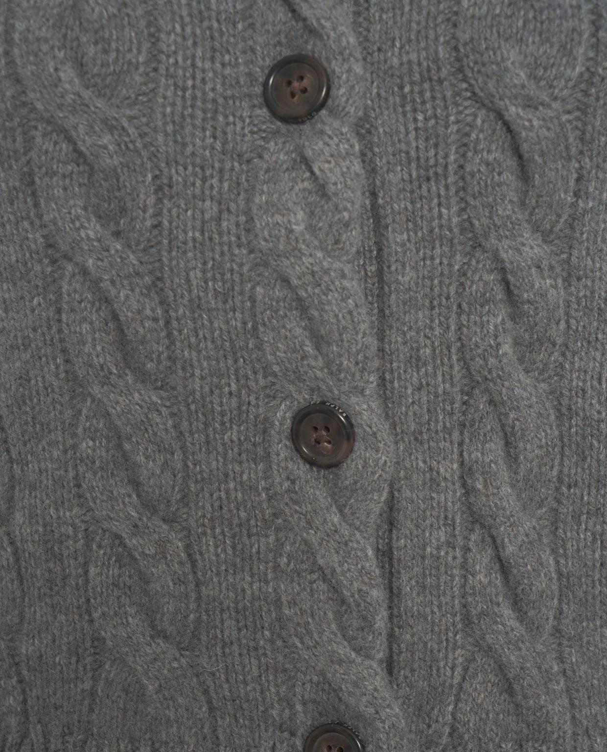 Cardigan with cable knit pattern Product Image