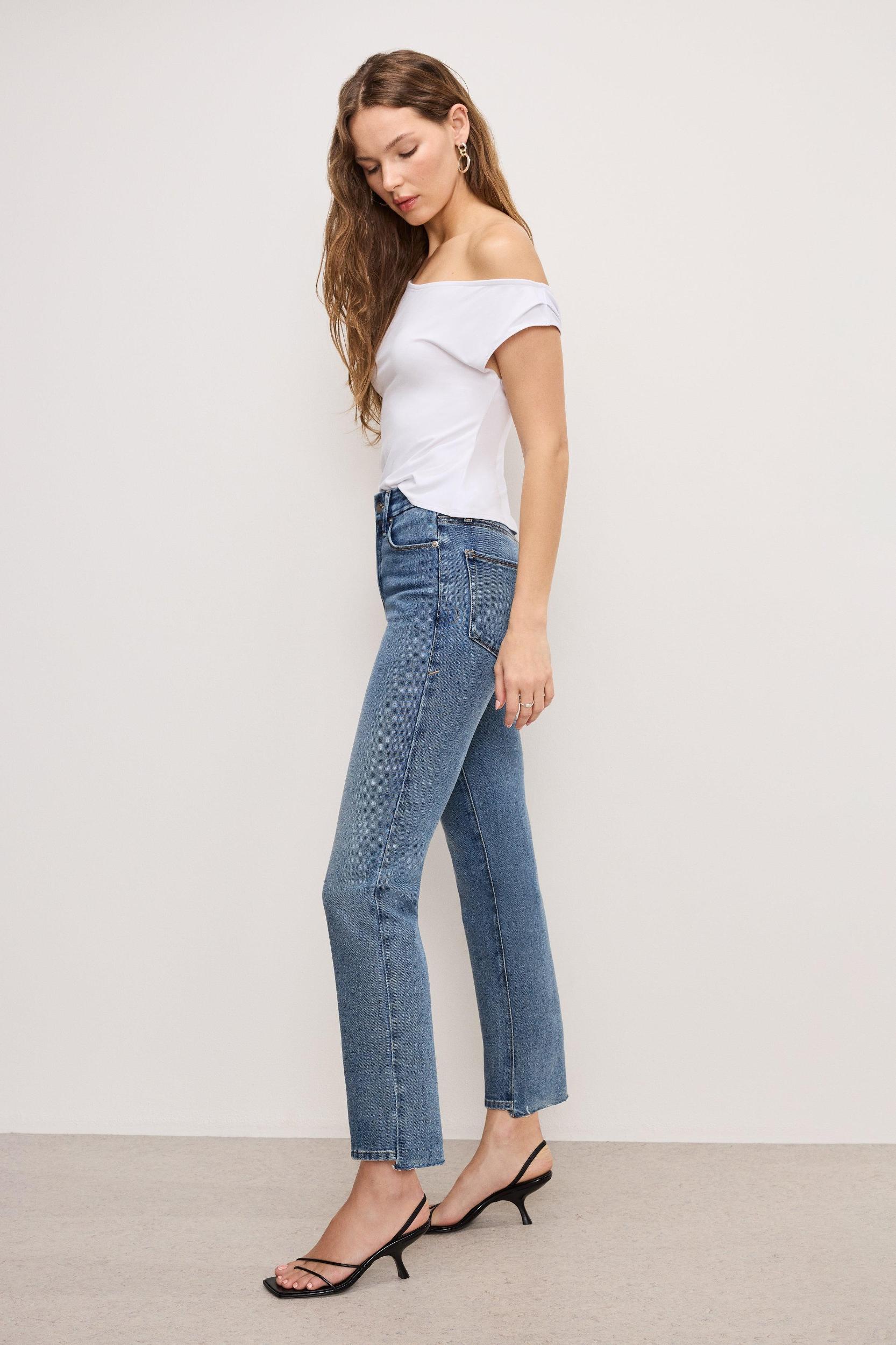 SOFT TECH GOOD LEGS STRAIGHT JEANS | INDIGO855 Product Image