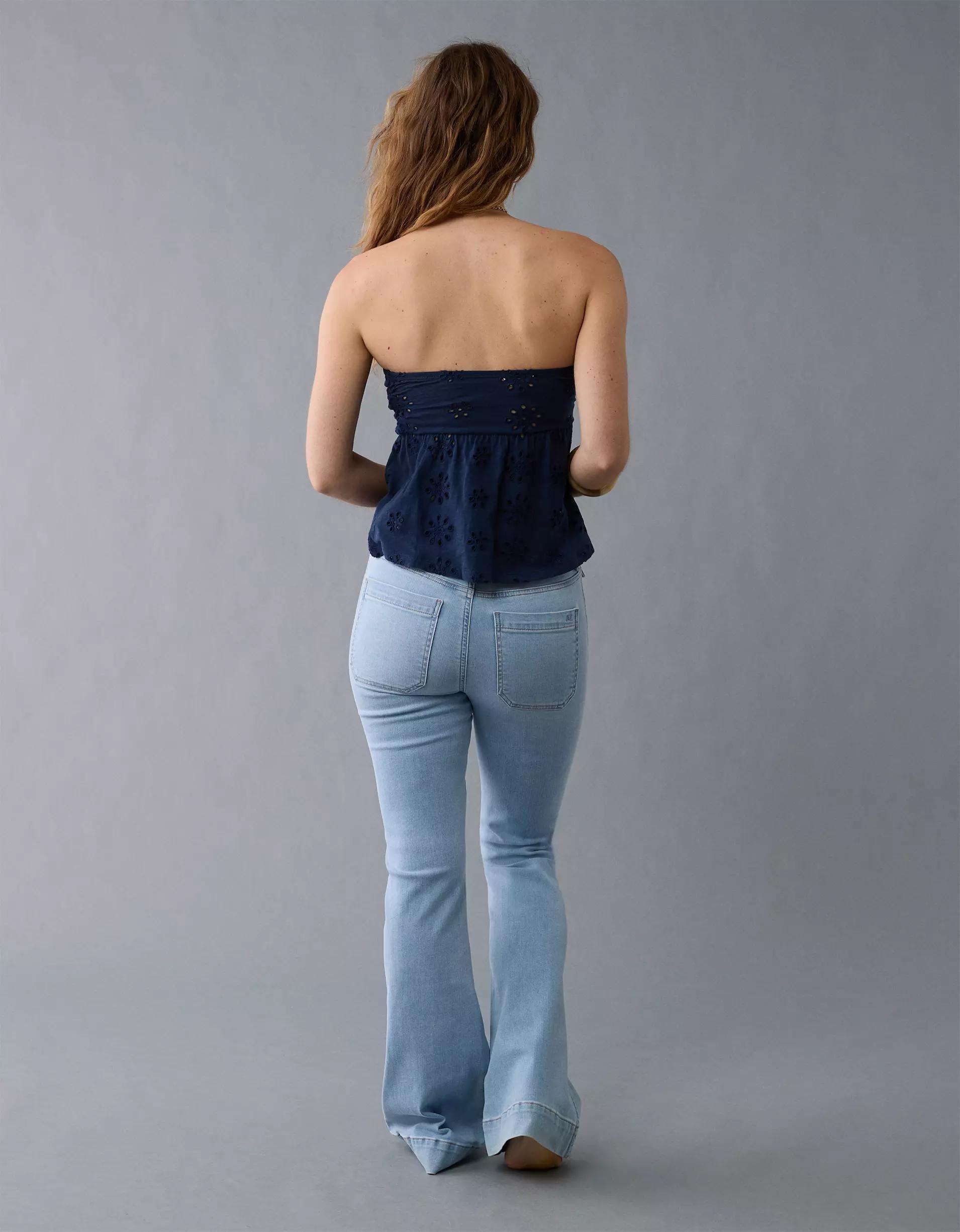 AE Sunchaser Knit Babydoll Tube Top Product Image