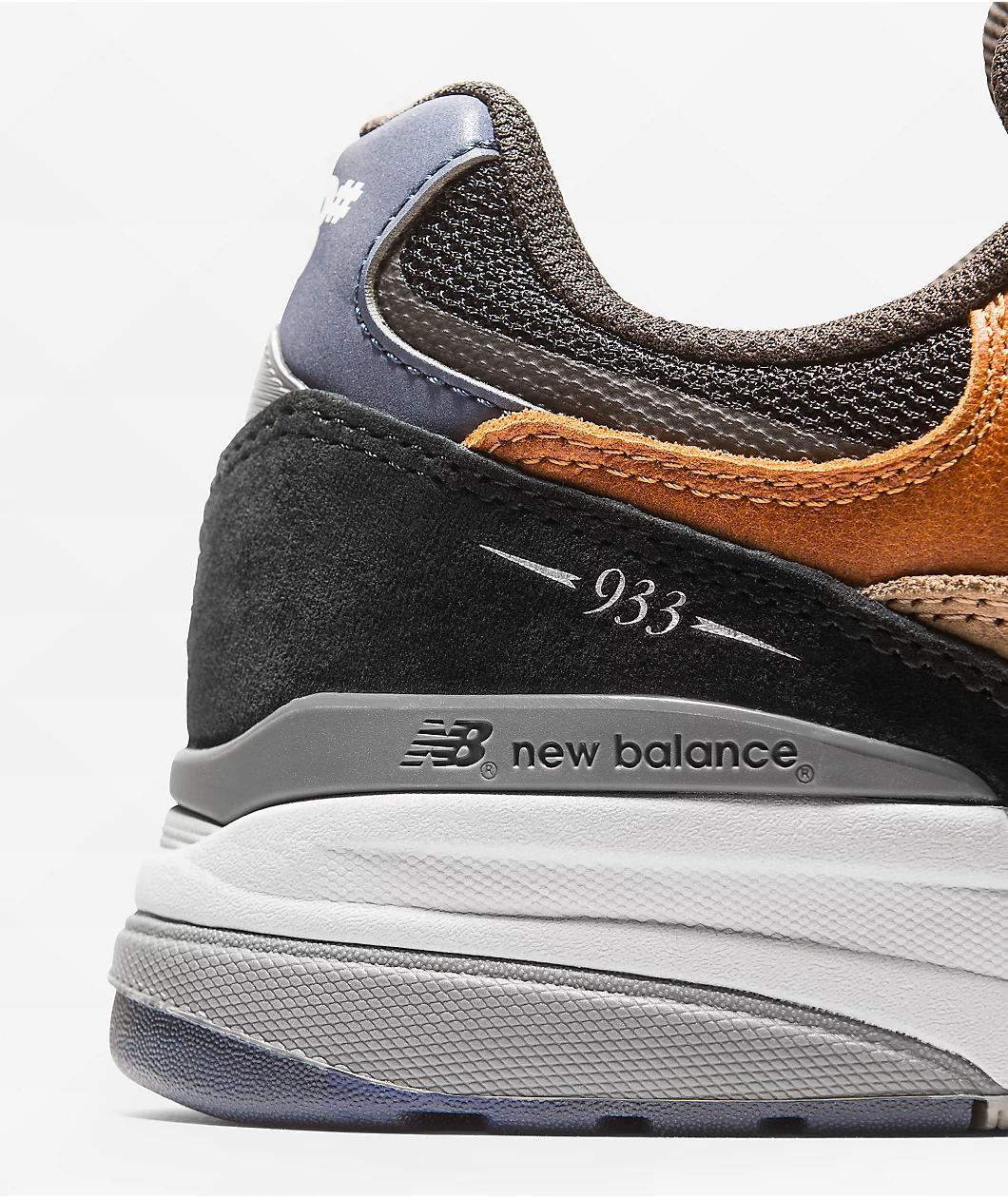 New Balance Numeric 933 Reynolds Tan & Grey Skate Shoes Product Image