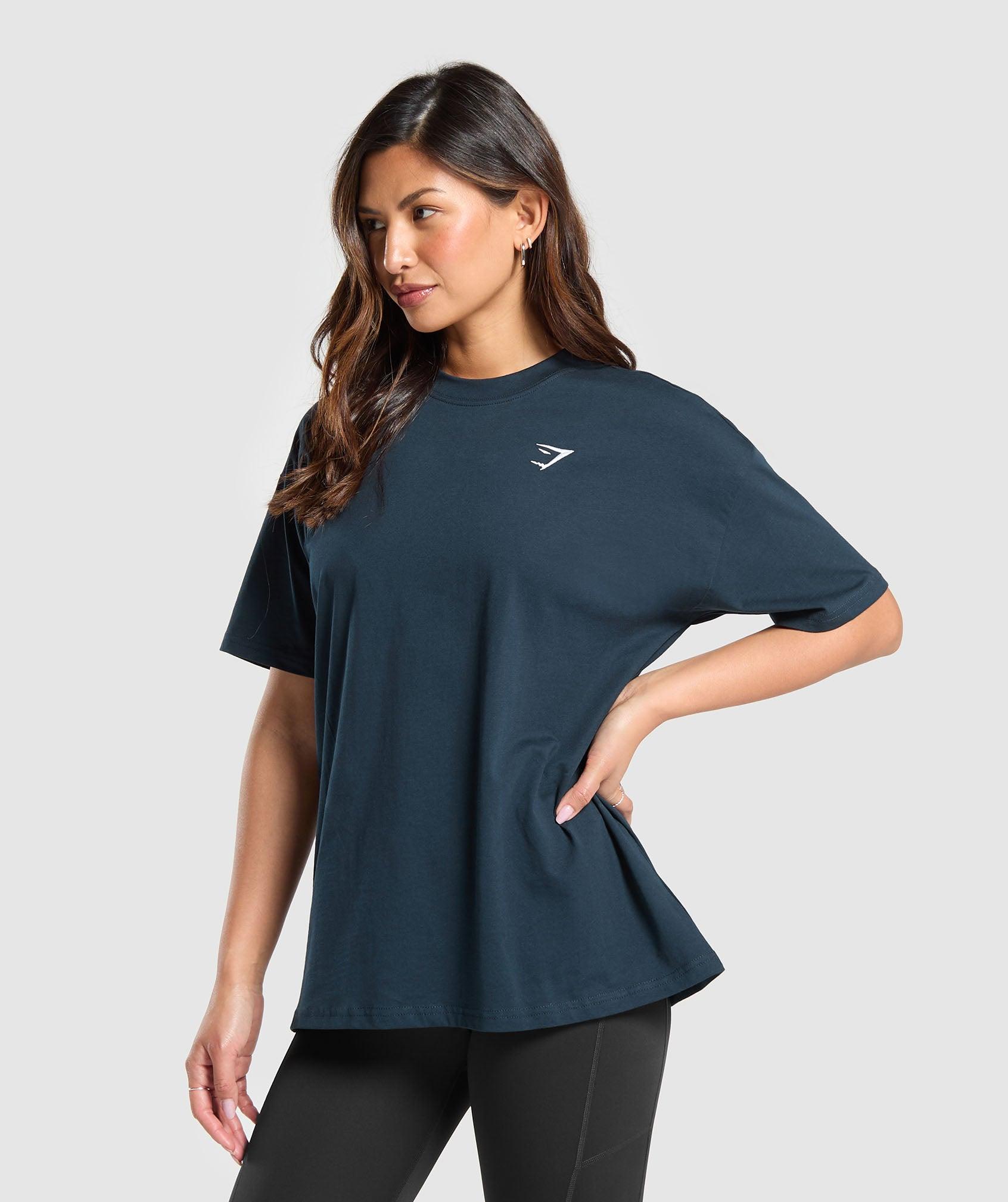 Gymshark Training Oversized T-Shirt - Navy Female Product Image
