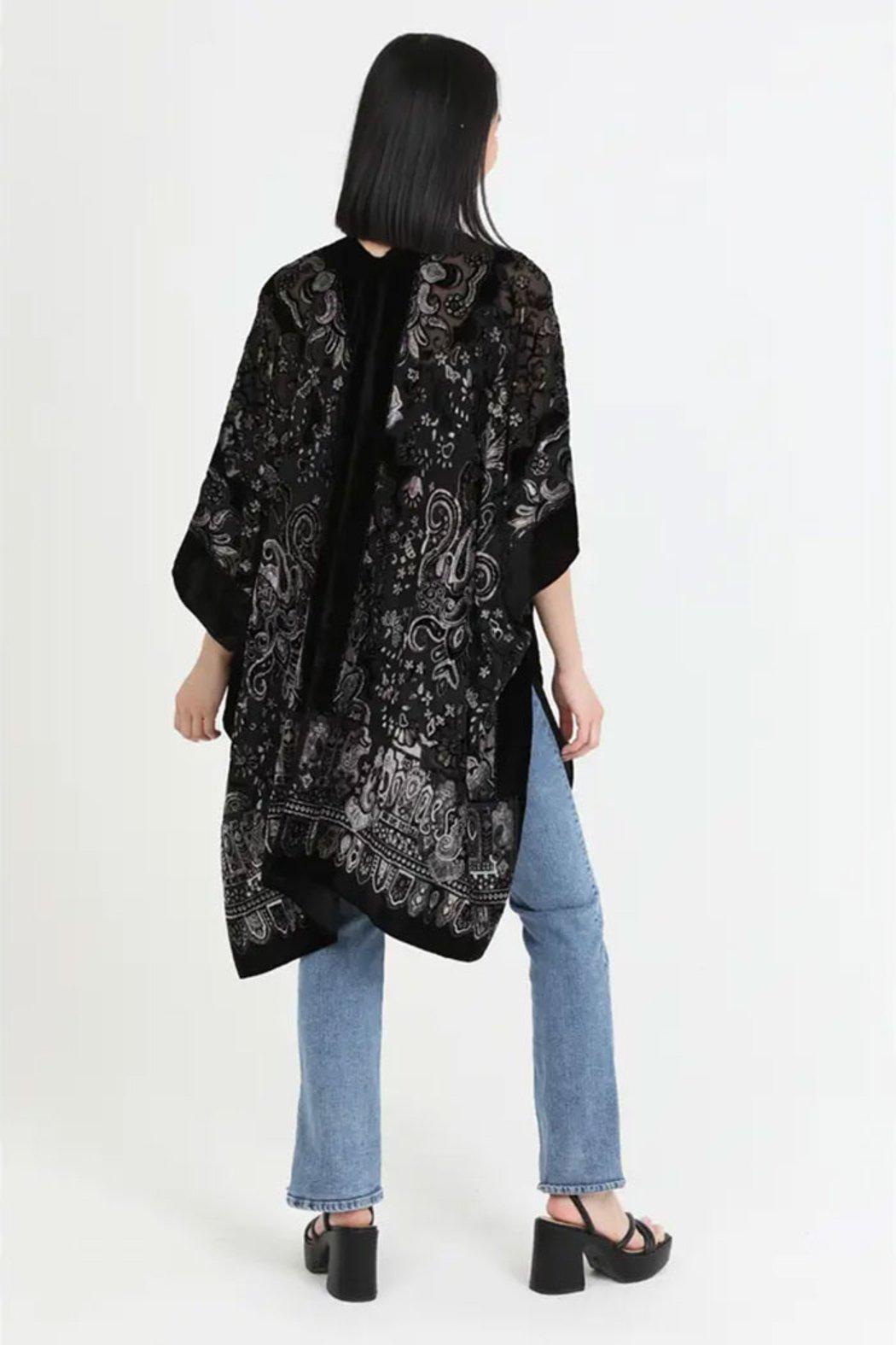 Burnout Velvet Kimono Product Image