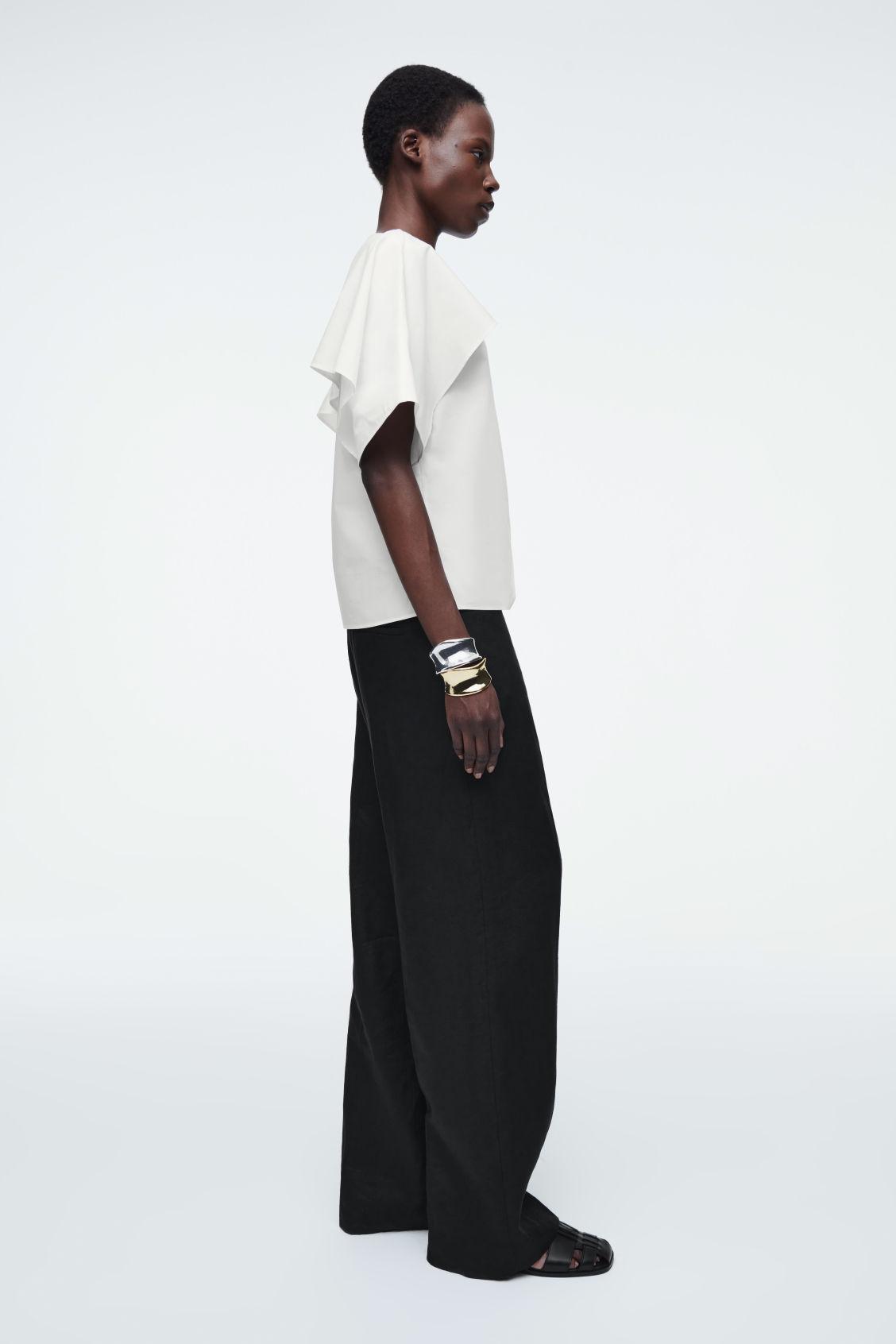 DRAPED COTTON TOP Product Image