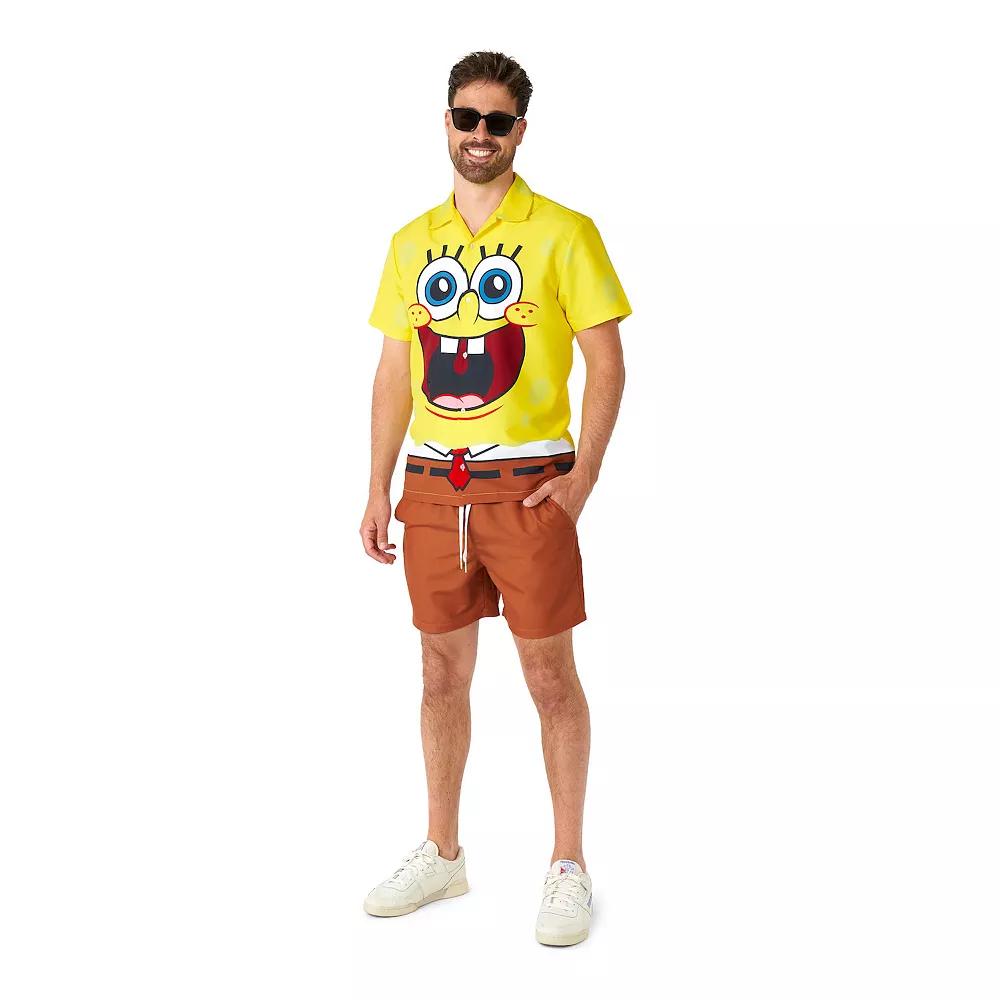 Men's SpongeBob Shirt And Short Set,  Product Image