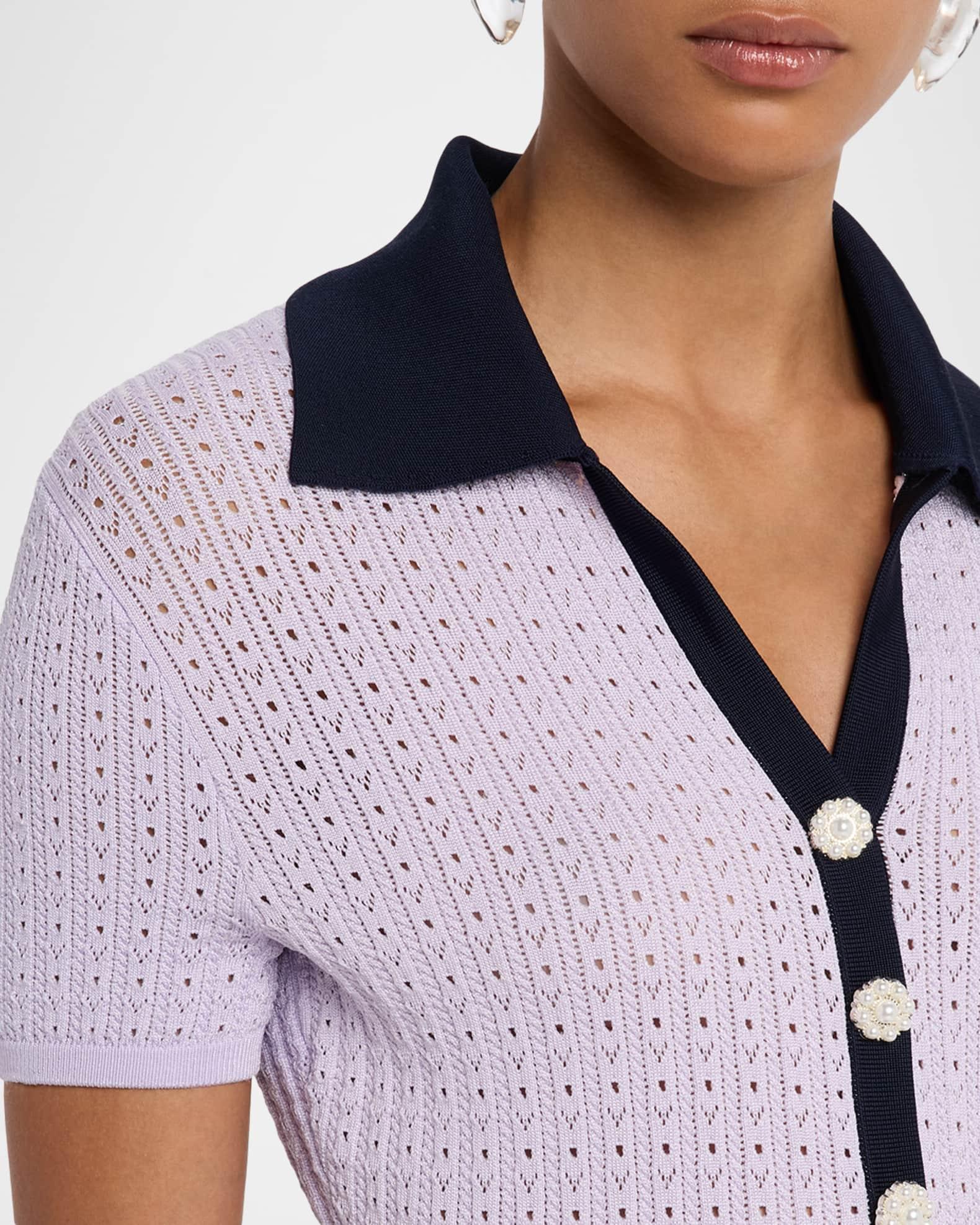 Pointelle Knit Mini Dress Product Image