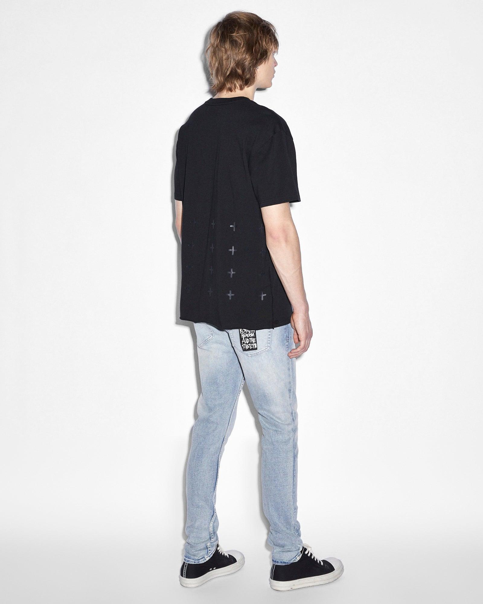 STEALTH BIGGIE SS TEE JET BLACK Male Product Image