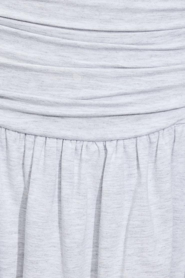 Flirty Hem Tube Romper Dress Product Image