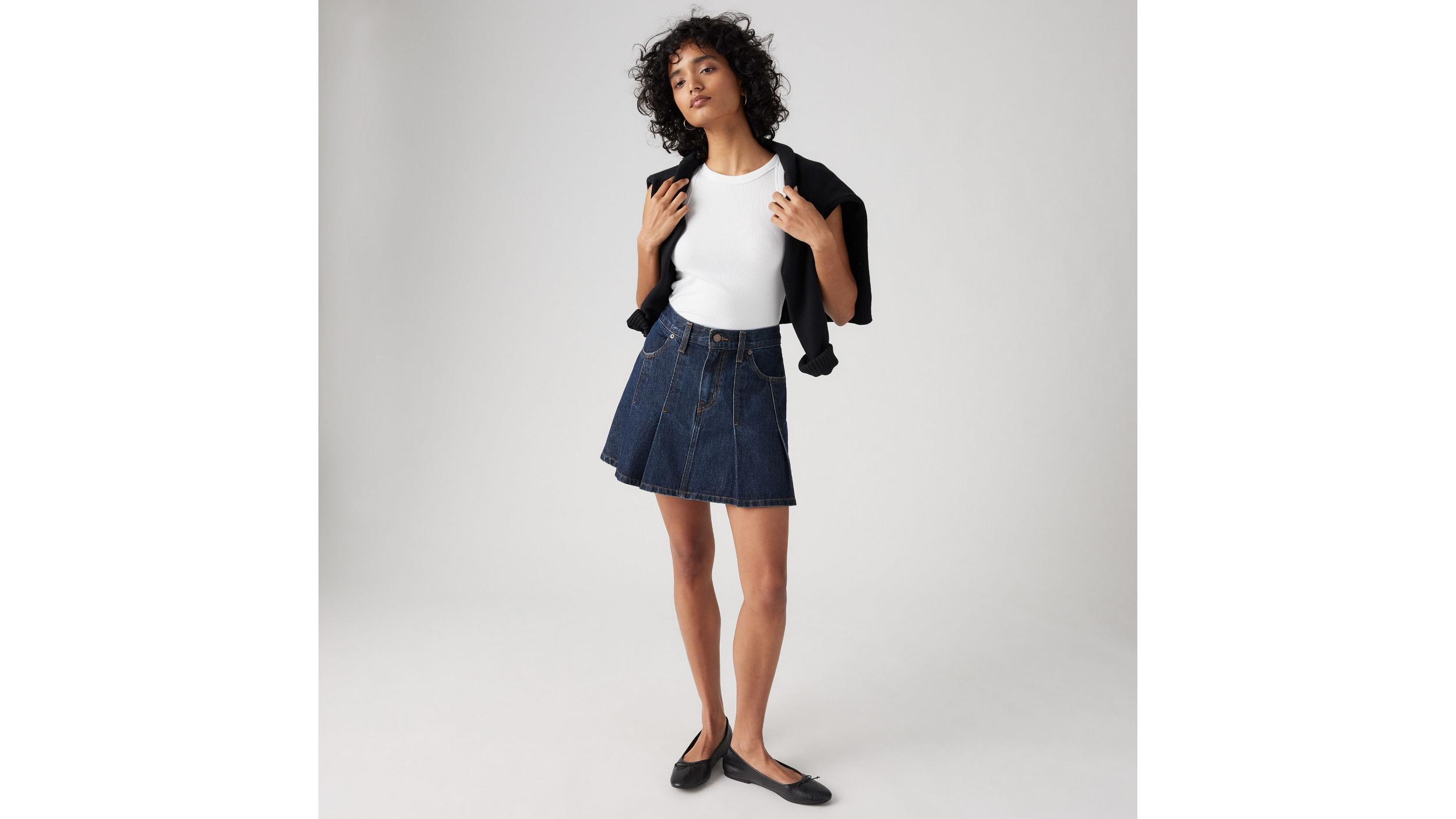 Pleated Mini Skirt Product Image