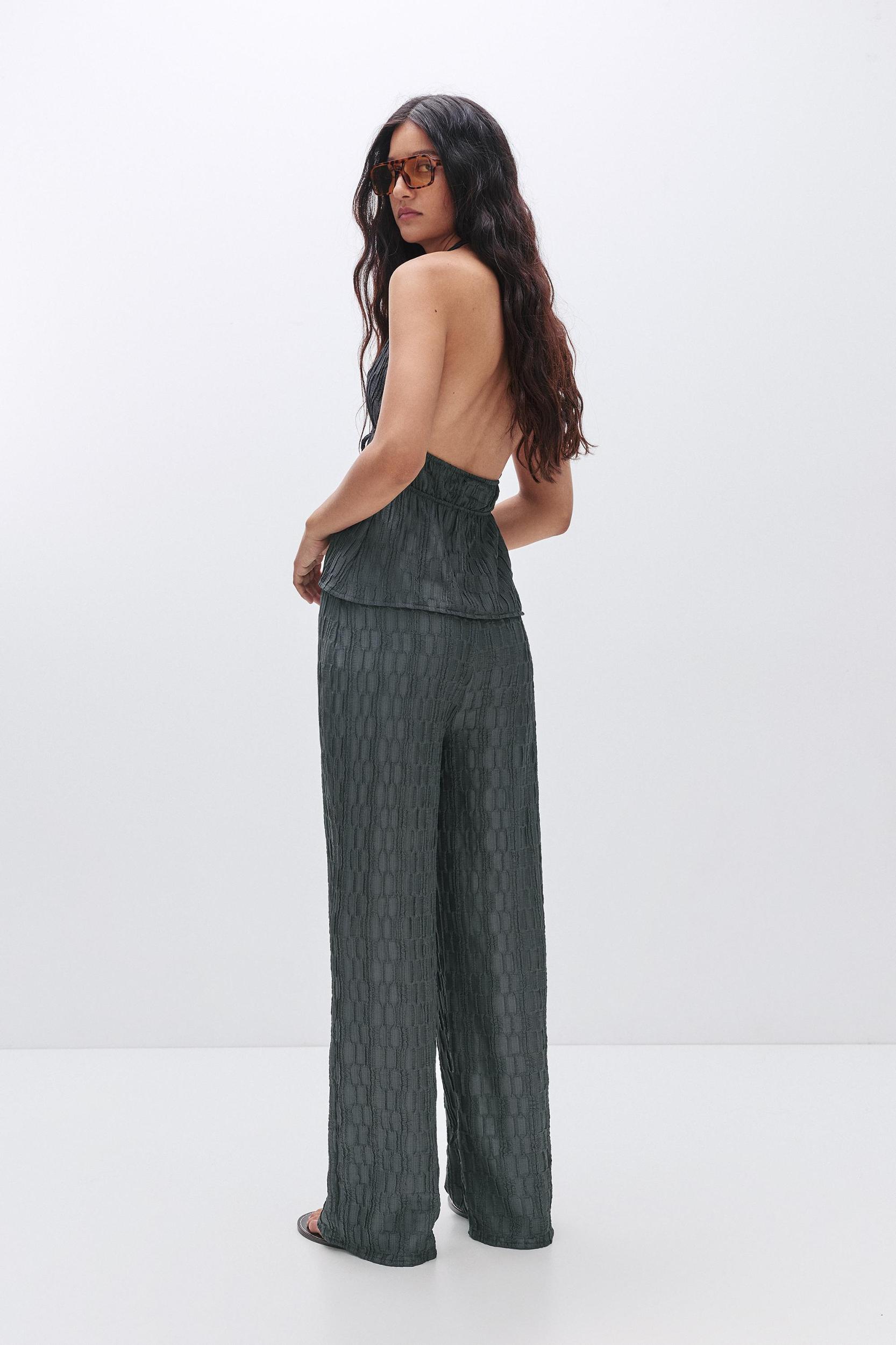 Textured halter top Product Image