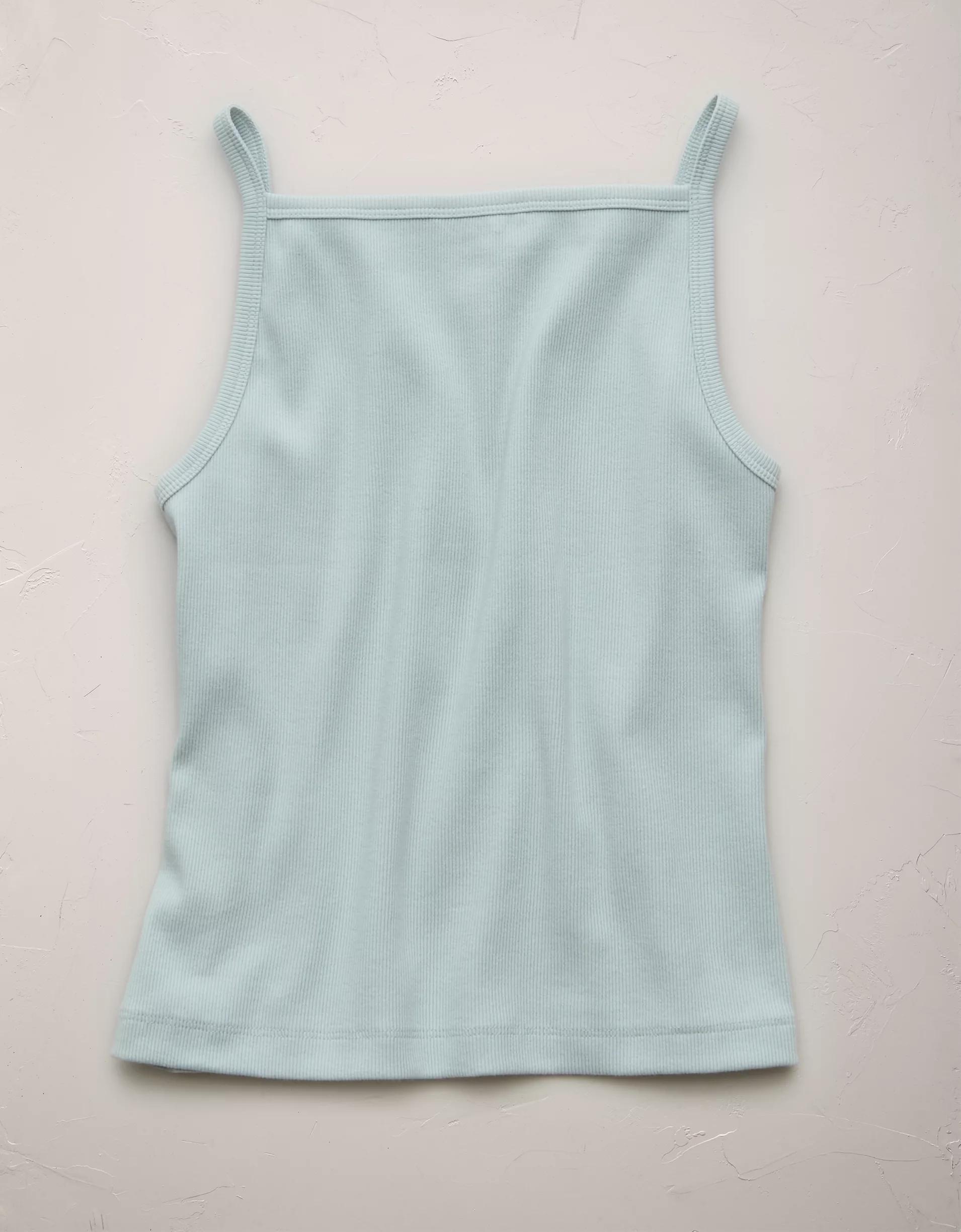 AE77 Premium Straight Neck Tank Top Product Image